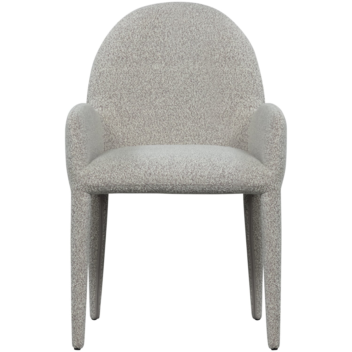 Sedia in poliestere grigia con braccioli Elegance 54x83 cm