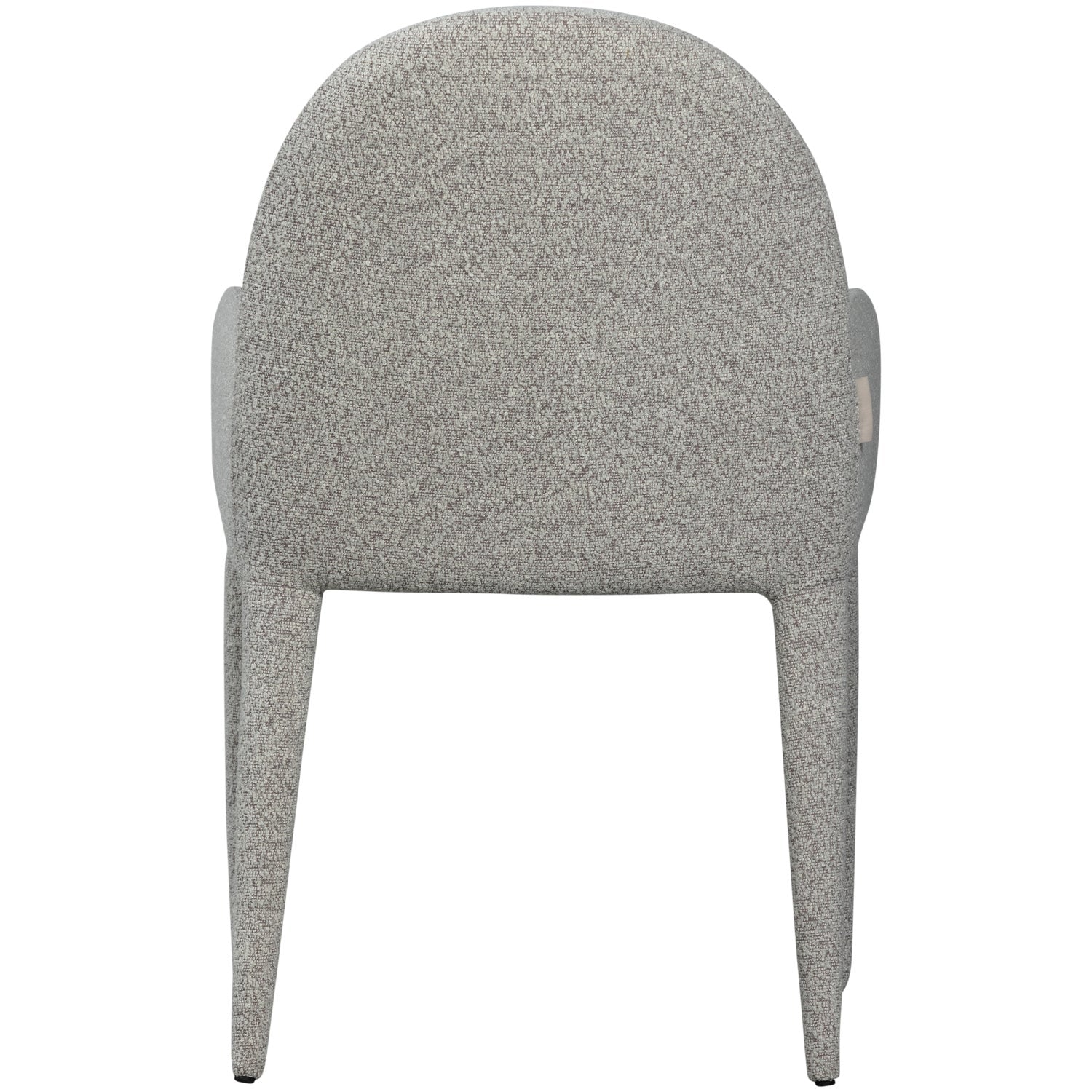 Sedia in poliestere grigia con braccioli Elegance 54x83 cm