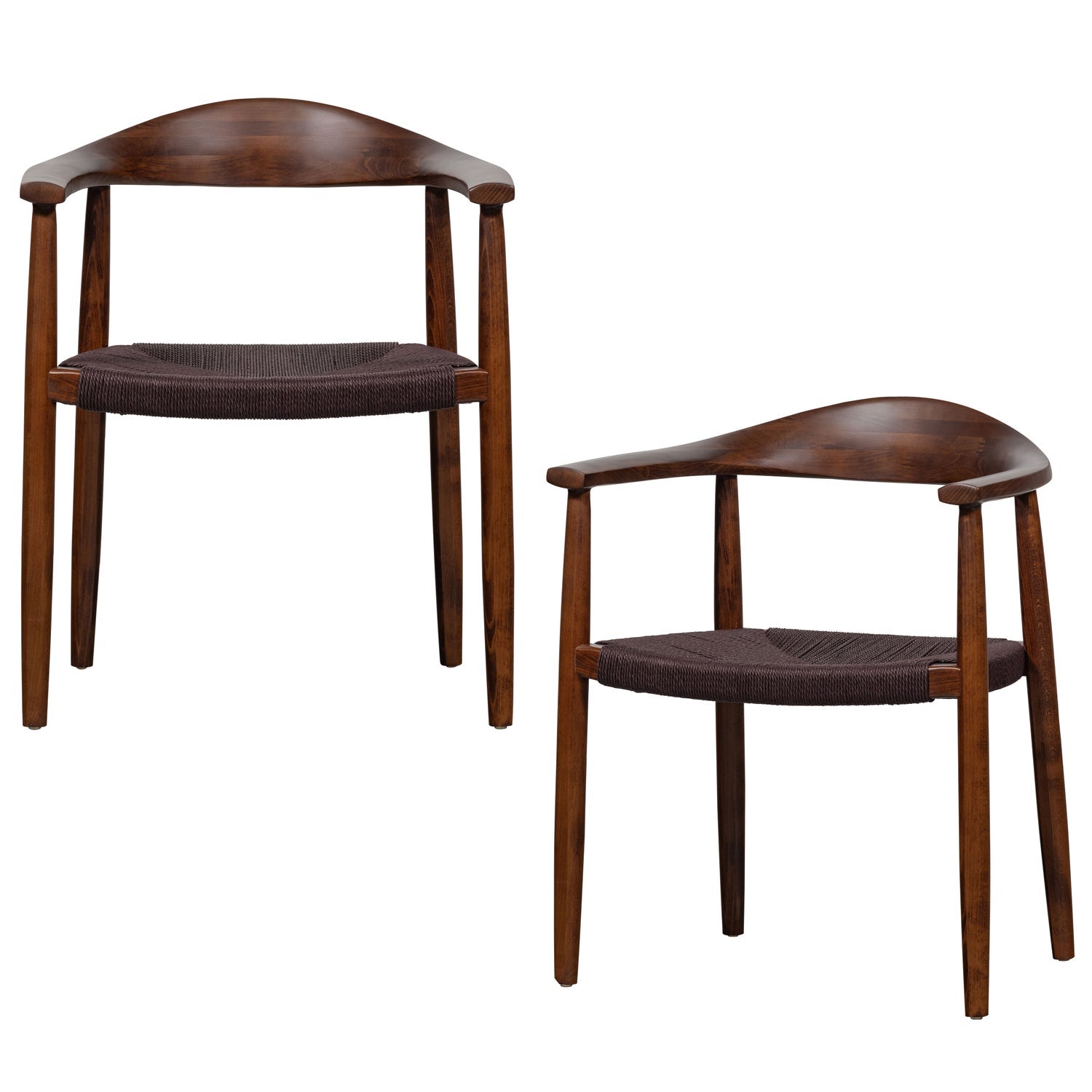 Set di 2 sedie in legno di faggio marrone Embrace 64x76 cm