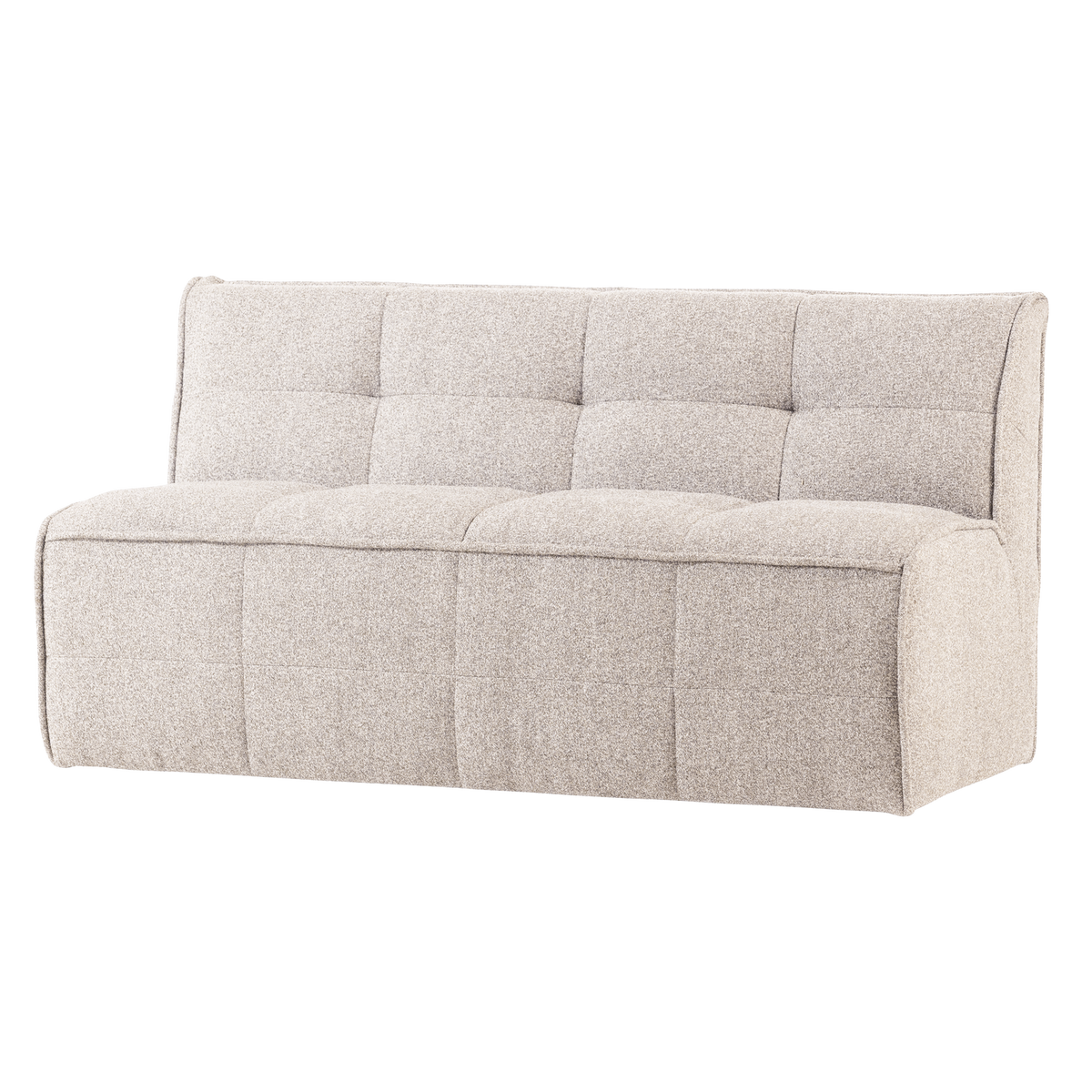 Panca in tessuto bouclé Nuvia 164x86 cm