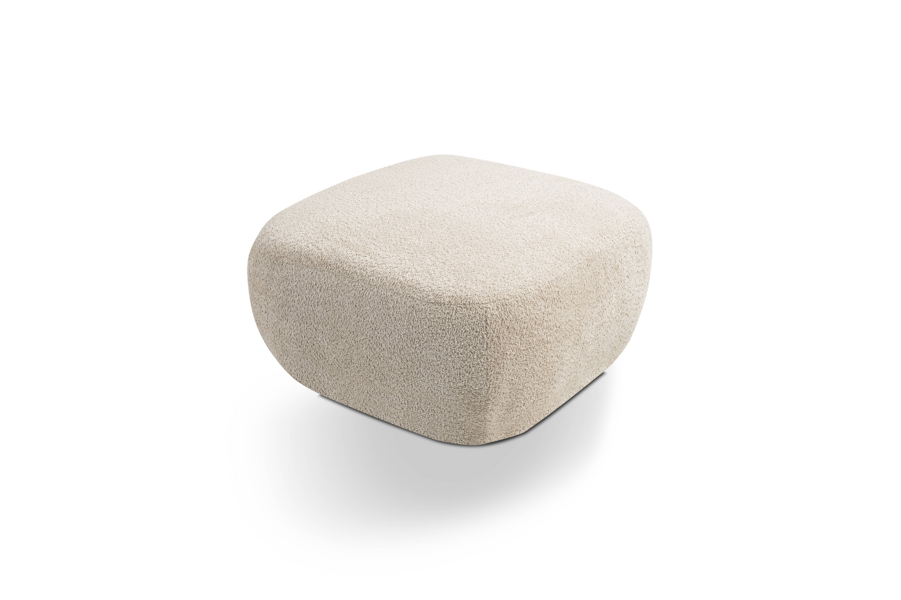 Pouf in tessuto bouclè Madrid 75x39 cm