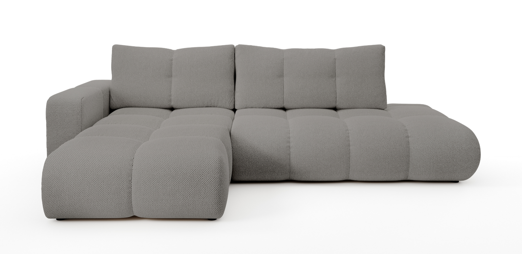 Divano letto angolare in tessuto cinigliato Vienna 286x177 cm