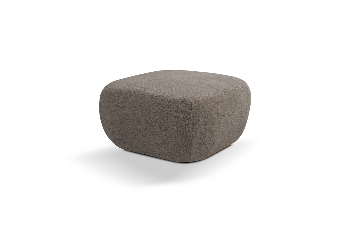 Pouf in tessuto bouclè Madrid 75x39 cm