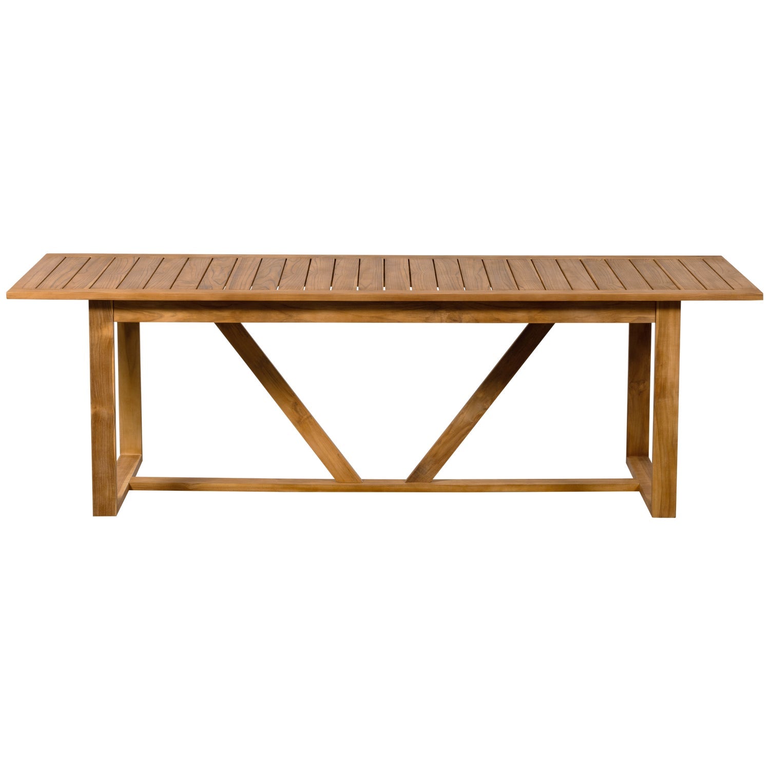 Tavolo da esterno in legno di teak Beaver 240x75 cm