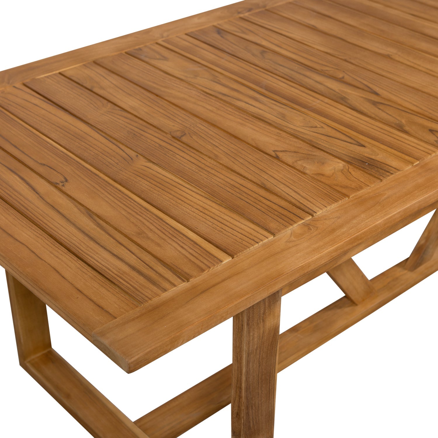 Tavolo da esterno in legno di teak Beaver 240x75 cm