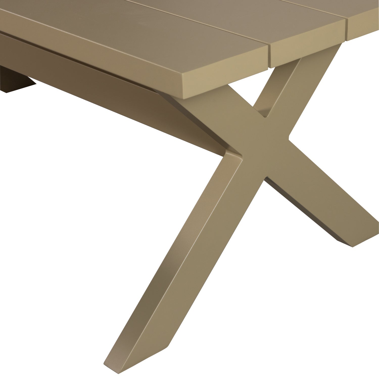 Tavolo da picnic in alluminio Delta 220x75 cm