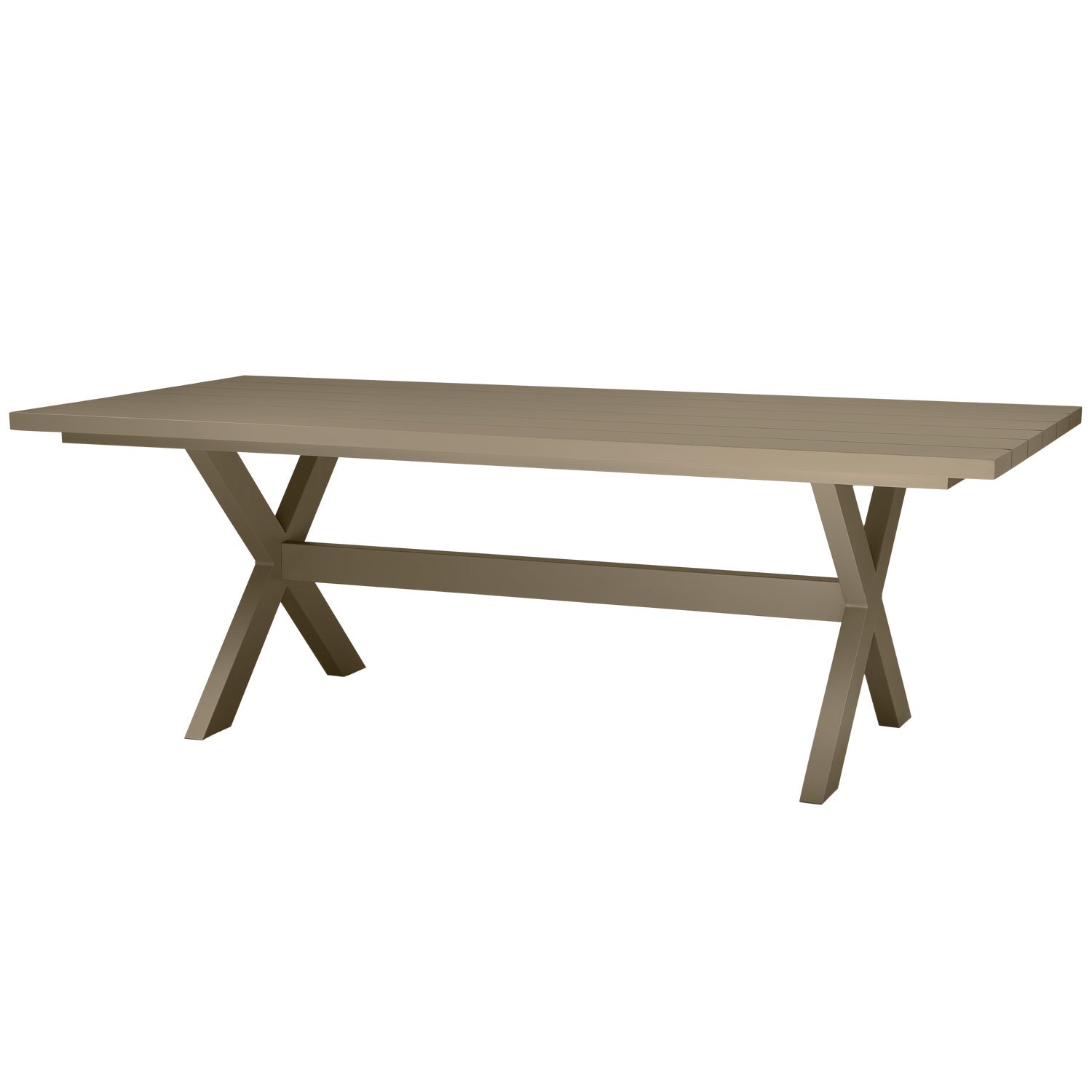 Tavolo da picnic in alluminio Delta 220x75 cm
