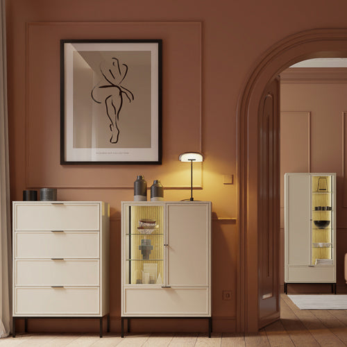 Cassettiera 4 cassetti cashmere Oslo 76x115 cm