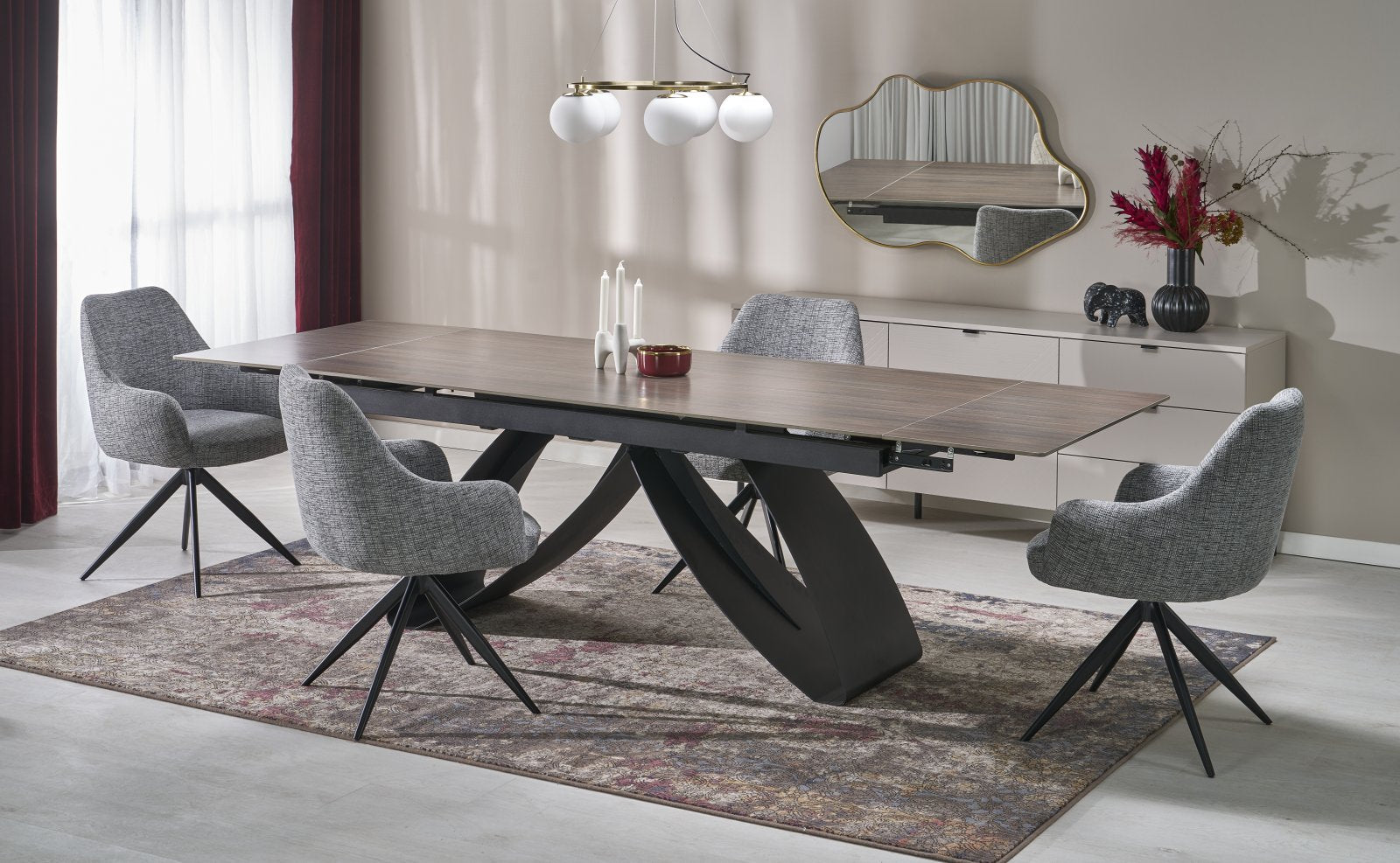 Tavolo allungabile per 6/8 persone Flux 180/260x75 cm
