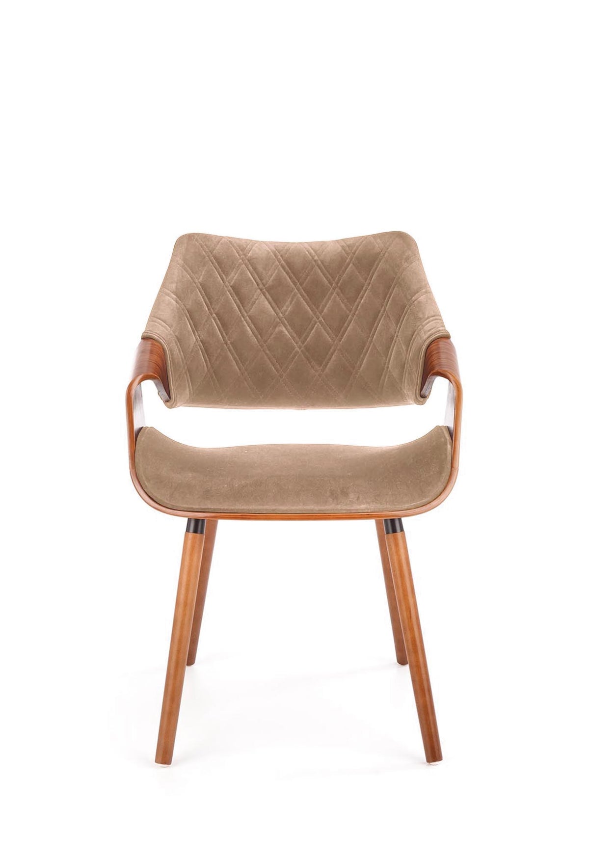 Sedia in legno/tessuto Camilla 56x77 cm