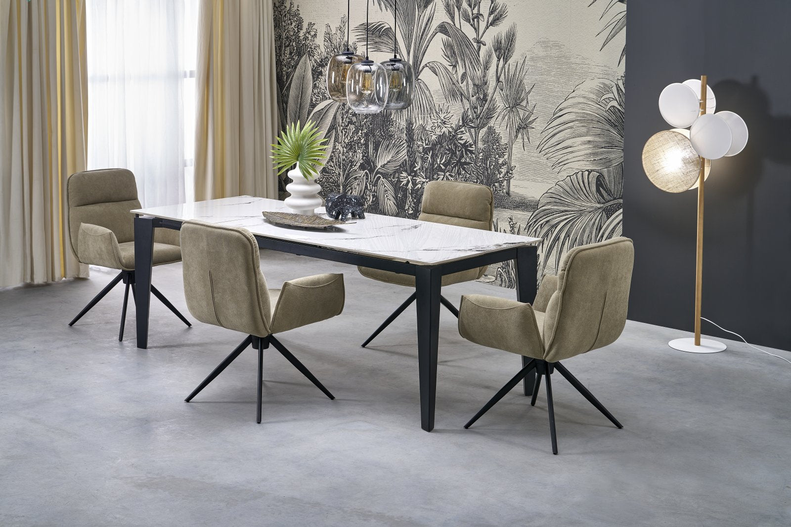 Tavolo allungabile per 6/8 persone marmo Aliseo 141/201x81 cm