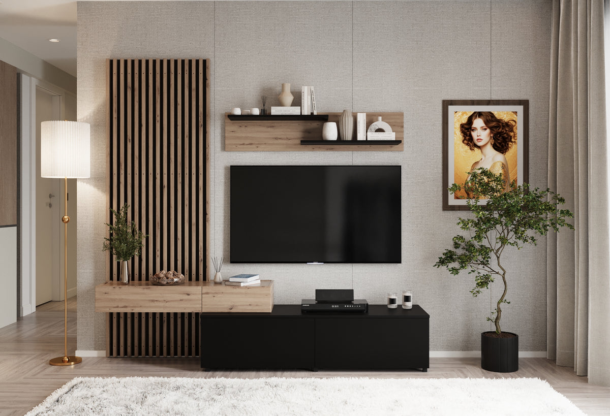 Parete attrezzata - set di 4 elementi Conny