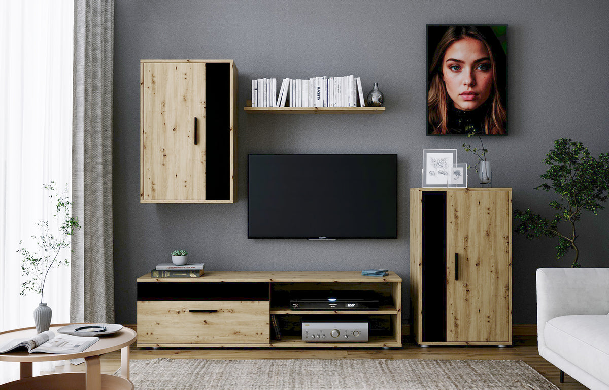 Parete attrezzata - set di 4 elementi Benson