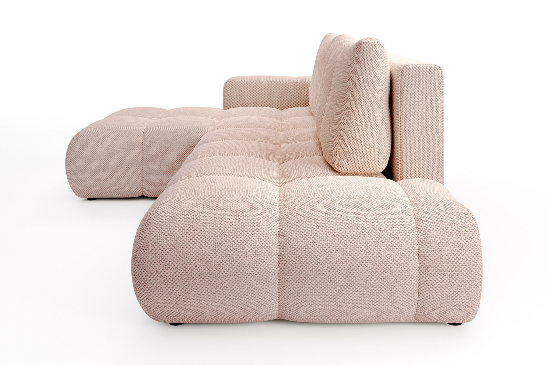 Divano letto angolare in tessuto cinigliato Vienna 286x177 cm