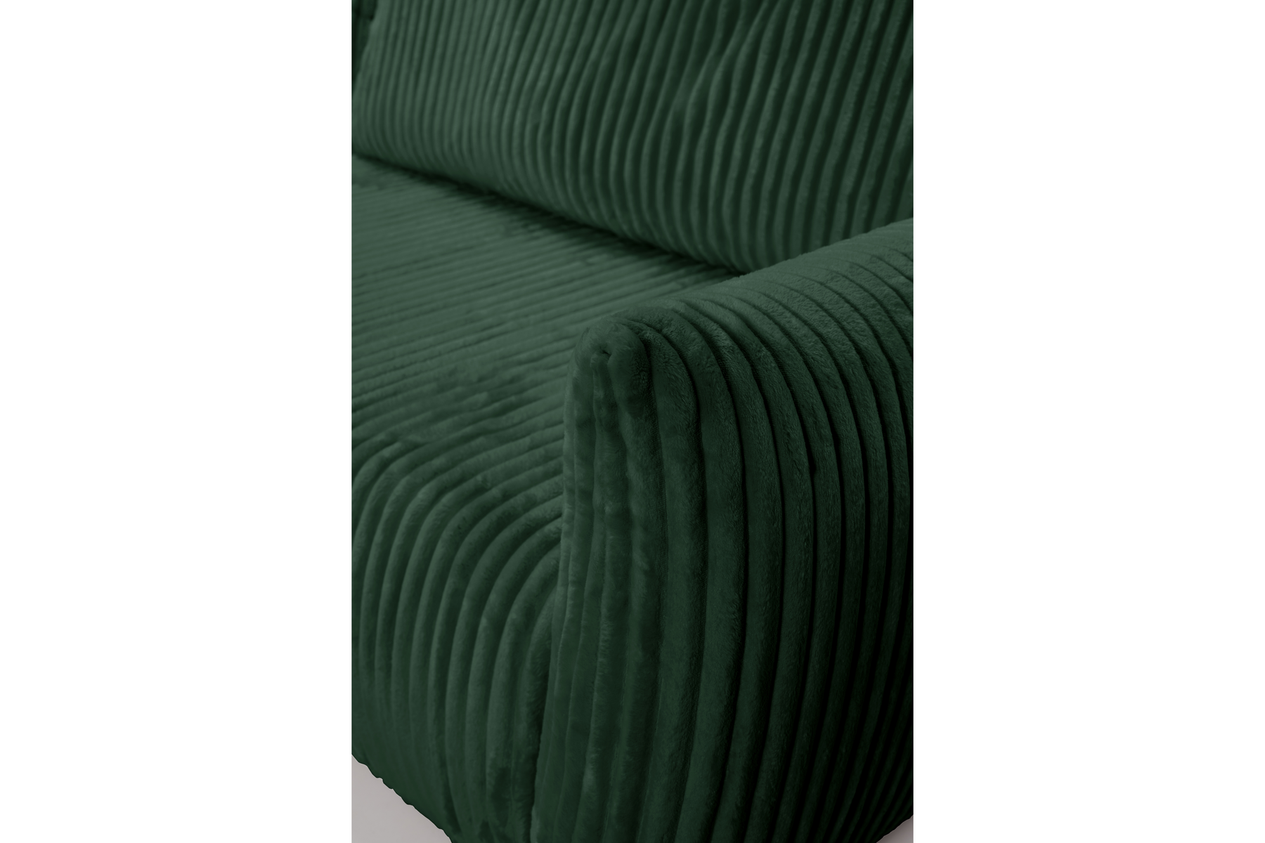 Divano letto angolare in tessuto cannettato Parigi 257x111/177 cm