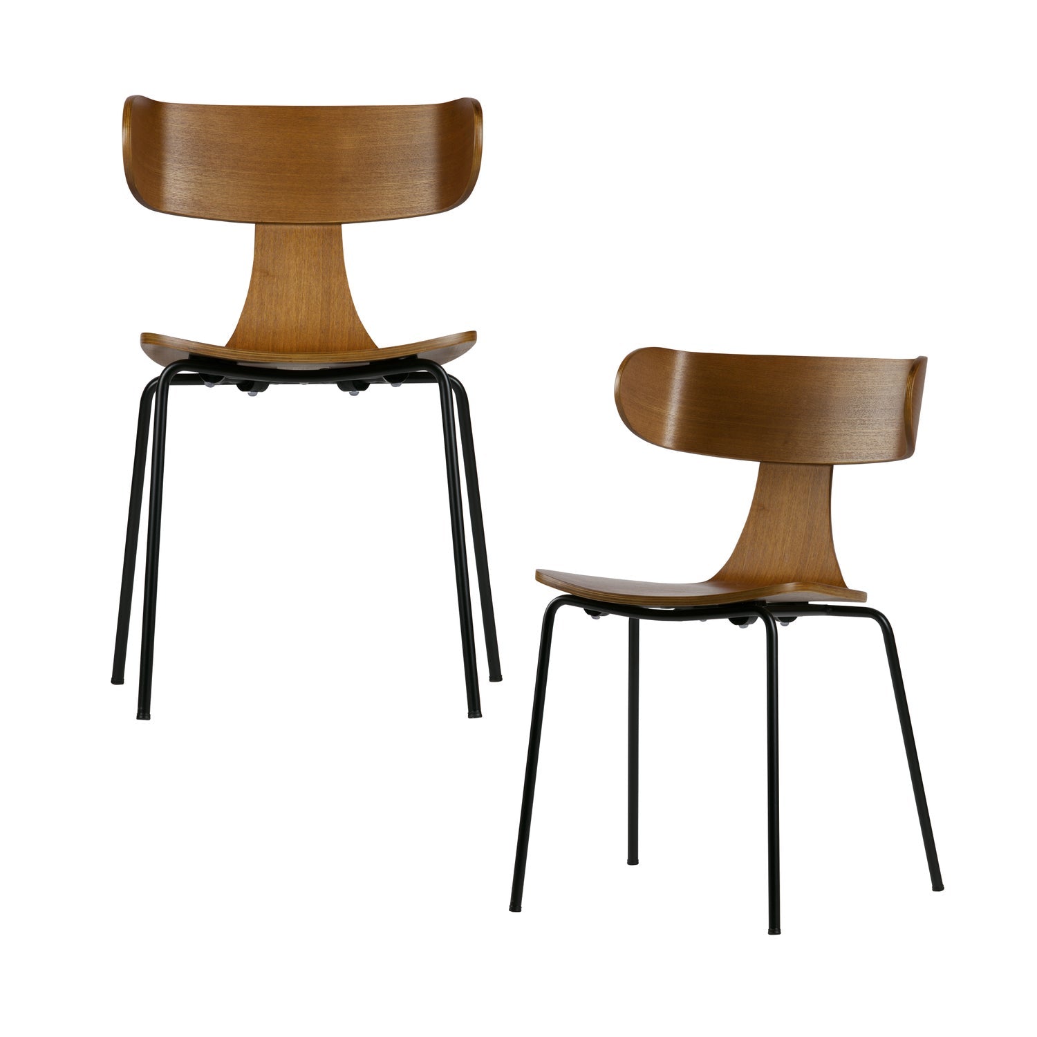 Set di 2 sedie da pranzo Aya 77x50 cm