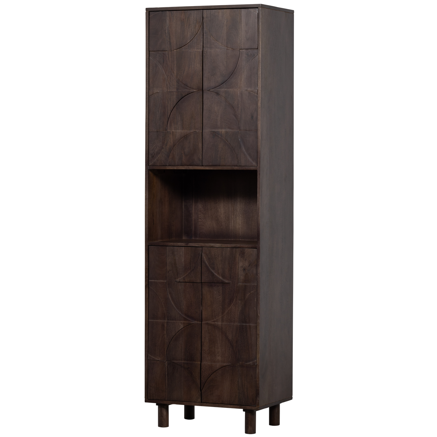 Credenza 4 ante in legno di mango Draw 200x60 cm