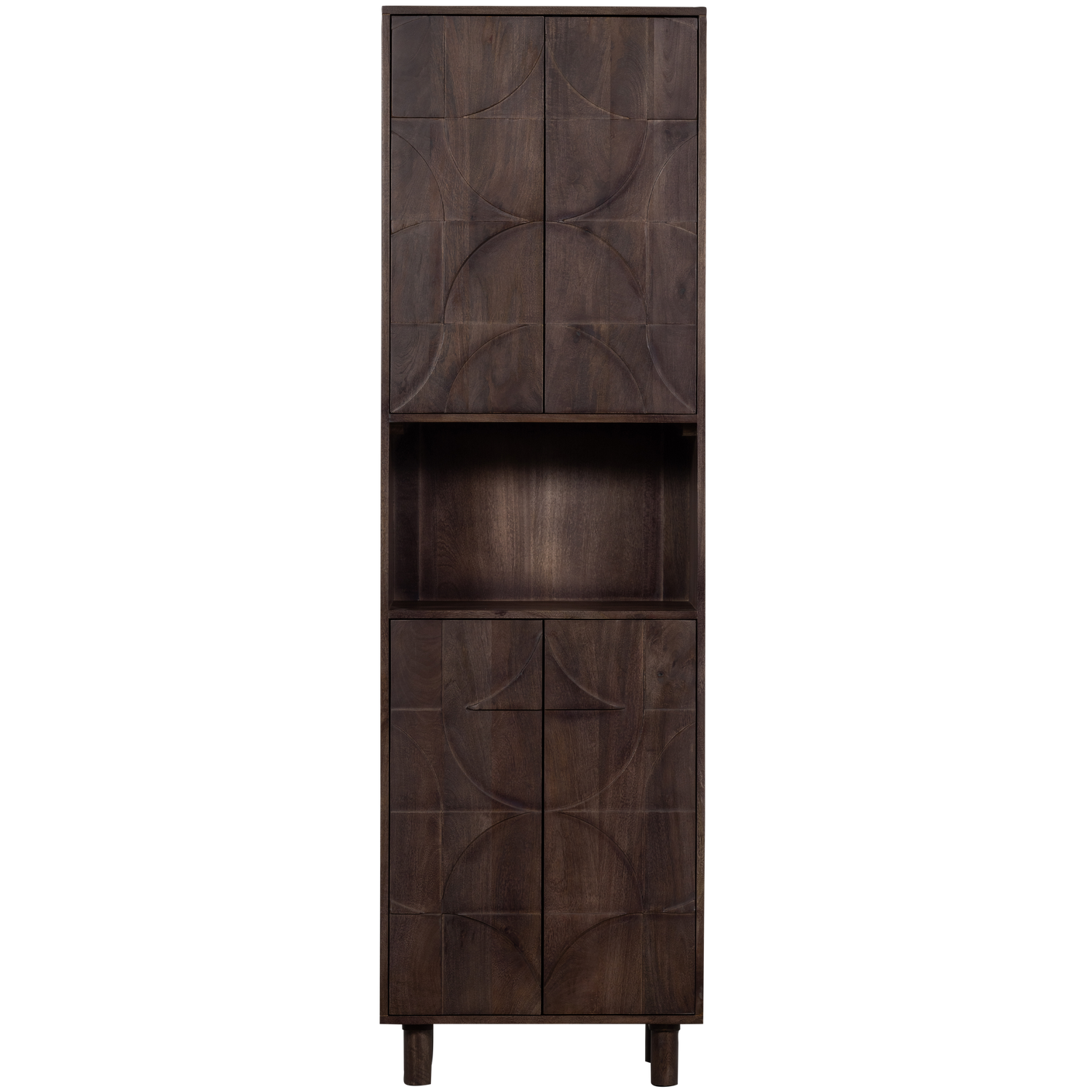 Credenza 4 ante in legno di mango Draw 200x60 cm