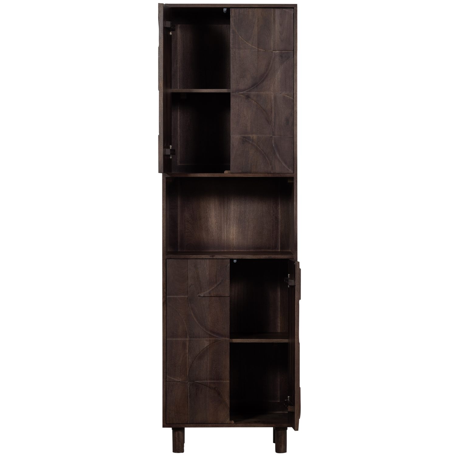 Credenza 4 ante in legno di mango Draw 200x60 cm