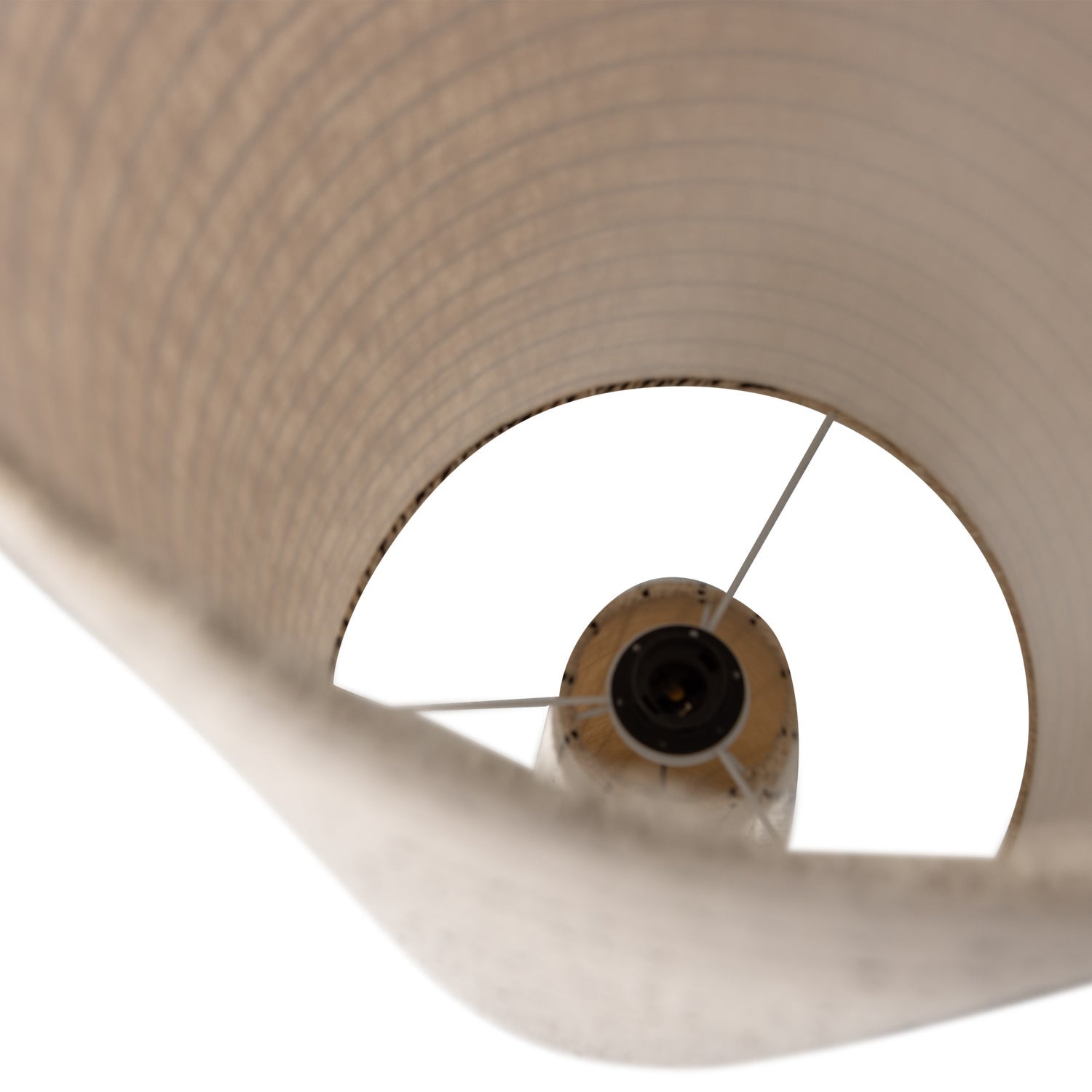 Lampada da terra in tessuto bouclé beige Loft 130x30 cm