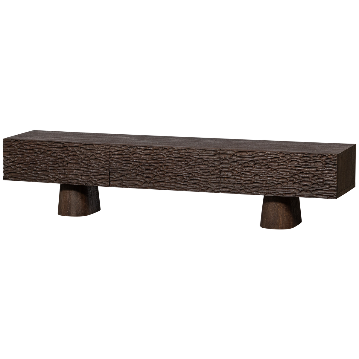 Mobile TV in legno di mango Crumble 40x180 cm