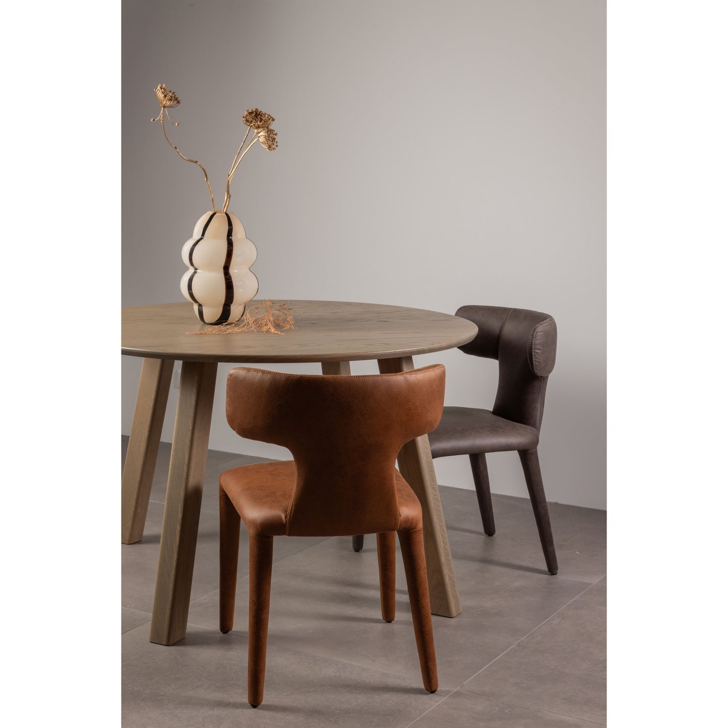 Set di 2 sedie da pranzo in similpelle Permit 52x78 cm