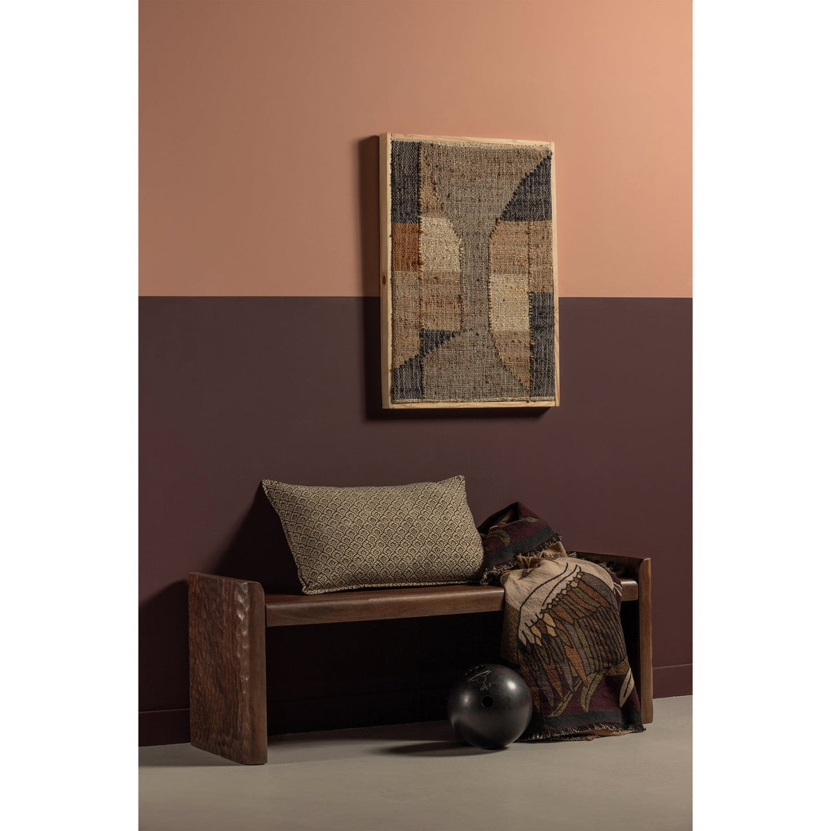 Panca in legno di mango marrone Sery 120x40 cm