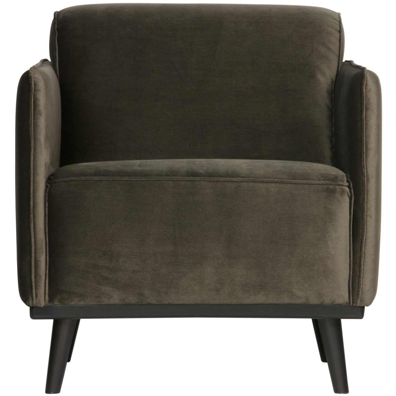 Poltrona in velluto con braccioli Statement 72x77 cm