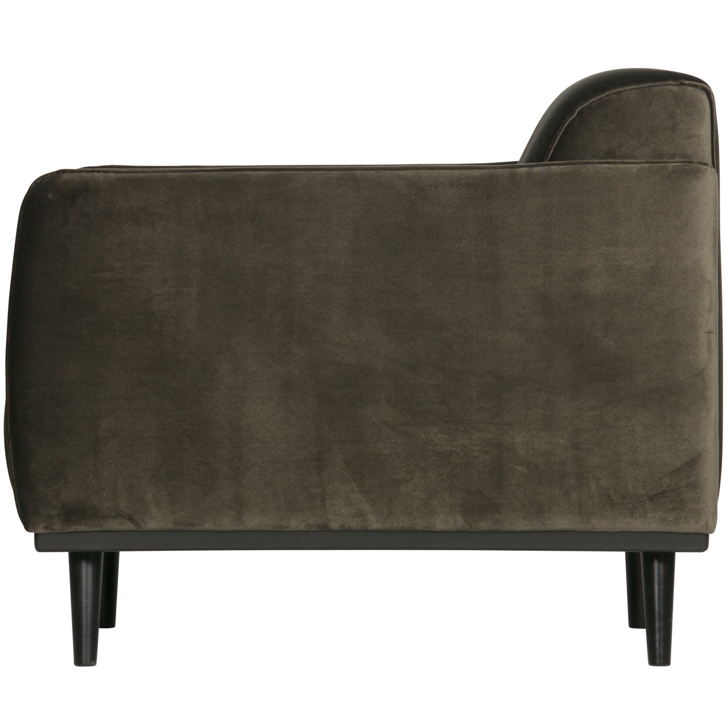 Poltrona in velluto con braccioli Statement 72x77 cm