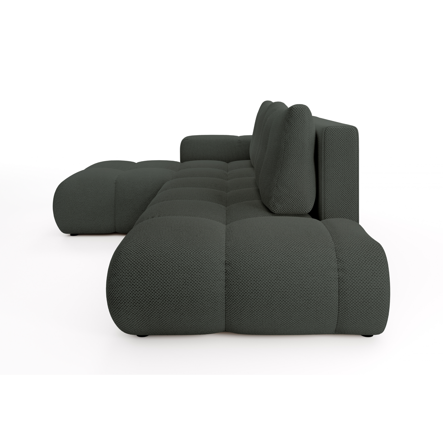 Divano letto angolare in tessuto cinigliato Vienna 286x177 cm