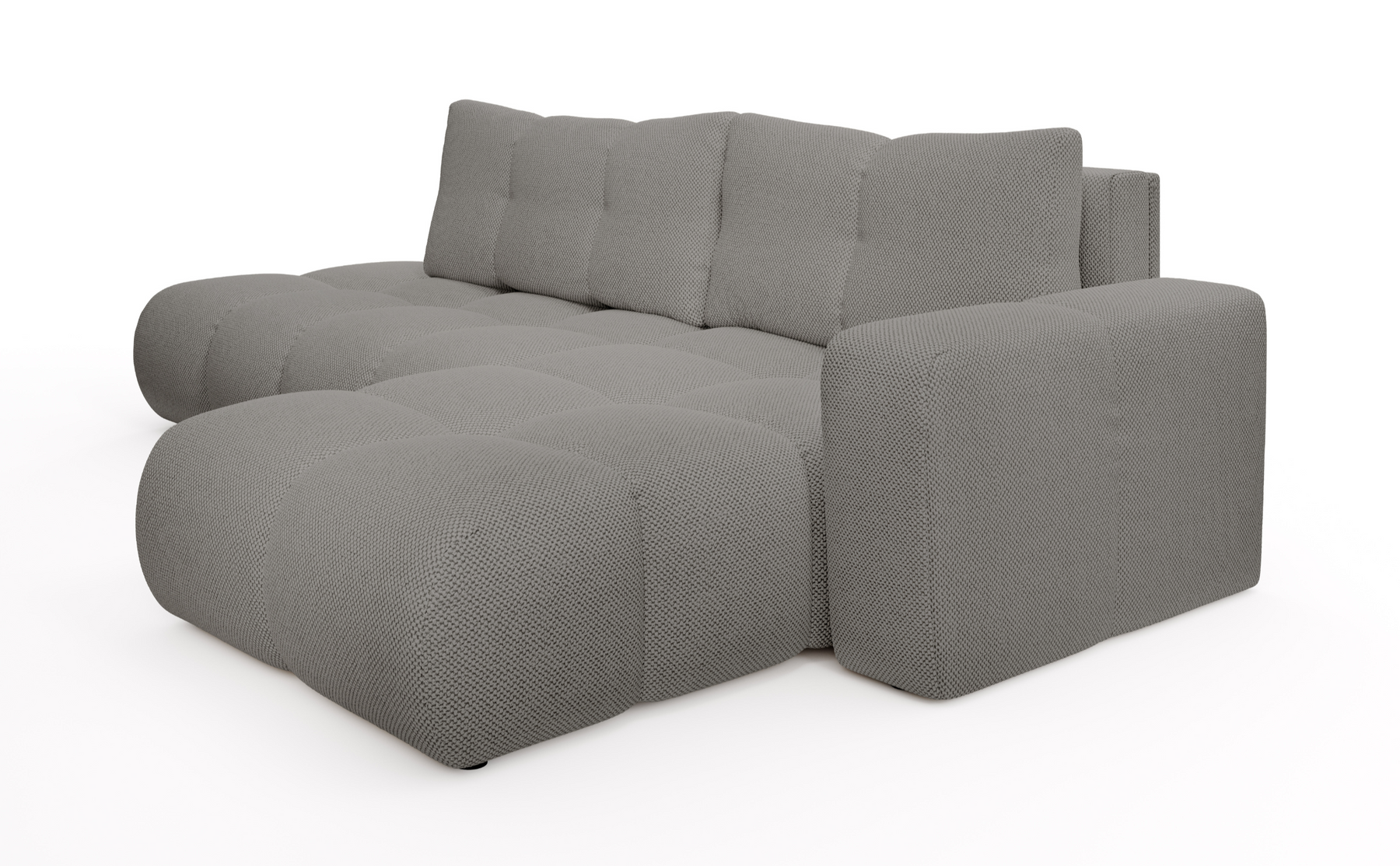 Divano letto angolare in tessuto cinigliato Vienna 286x177 cm