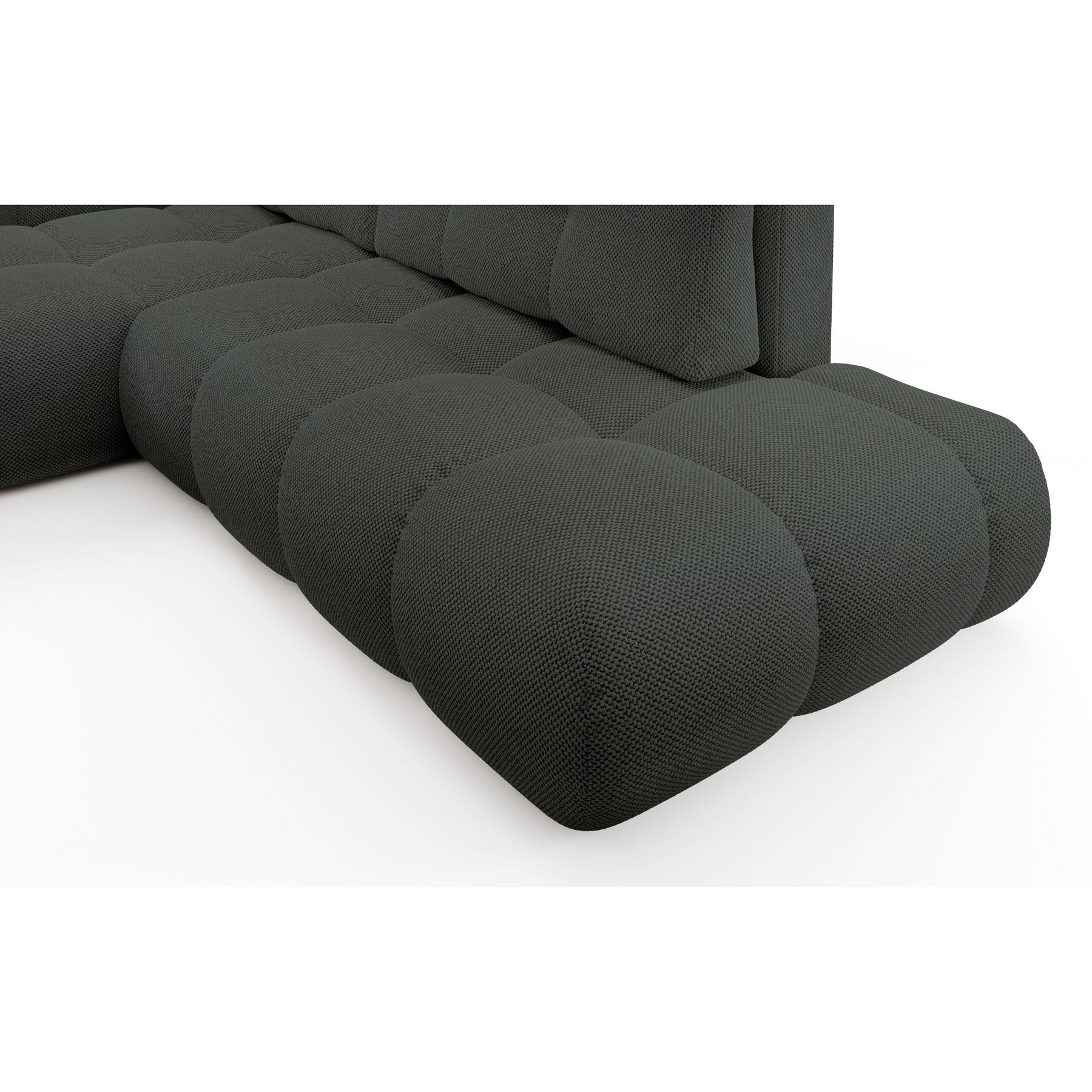 Divano letto angolare in tessuto cinigliato Vienna 286x177 cm