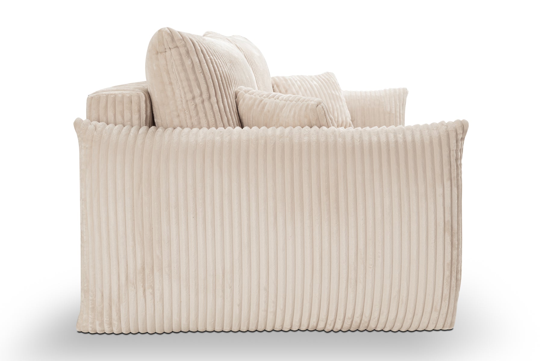 Divano letto in tessuto cannettato cashmere Marsiglia 240x108/145 cm