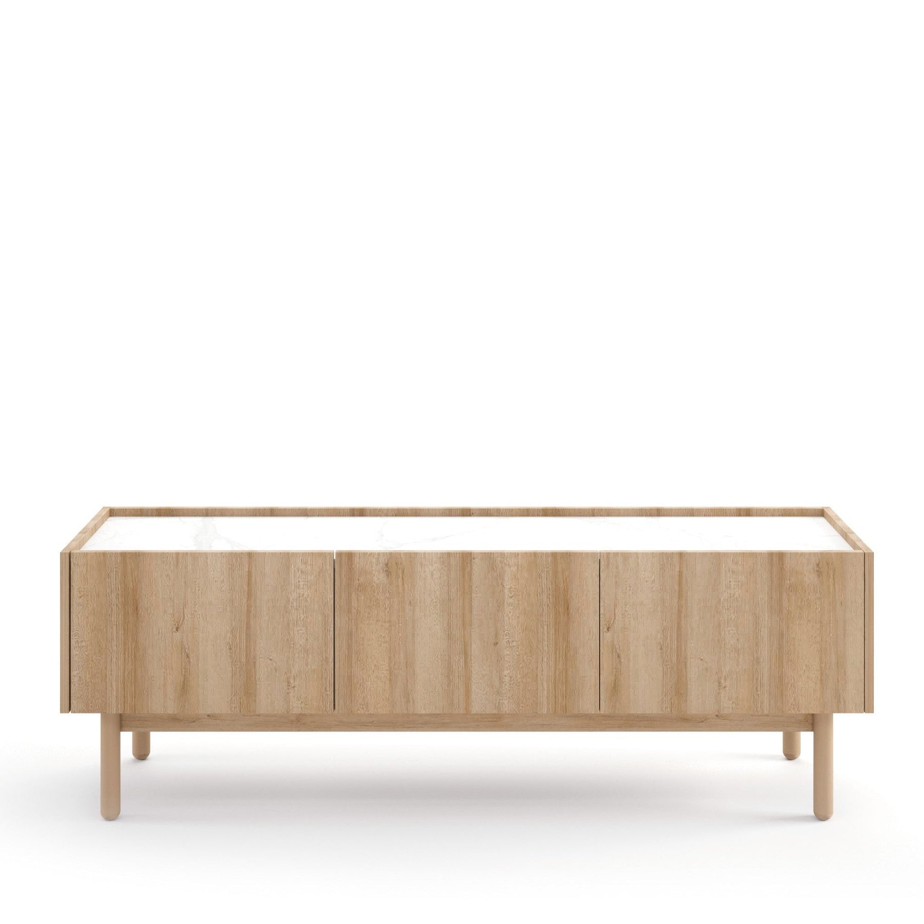Mobile TV 3 ante in legno laminato Arnesia 144x48 cm