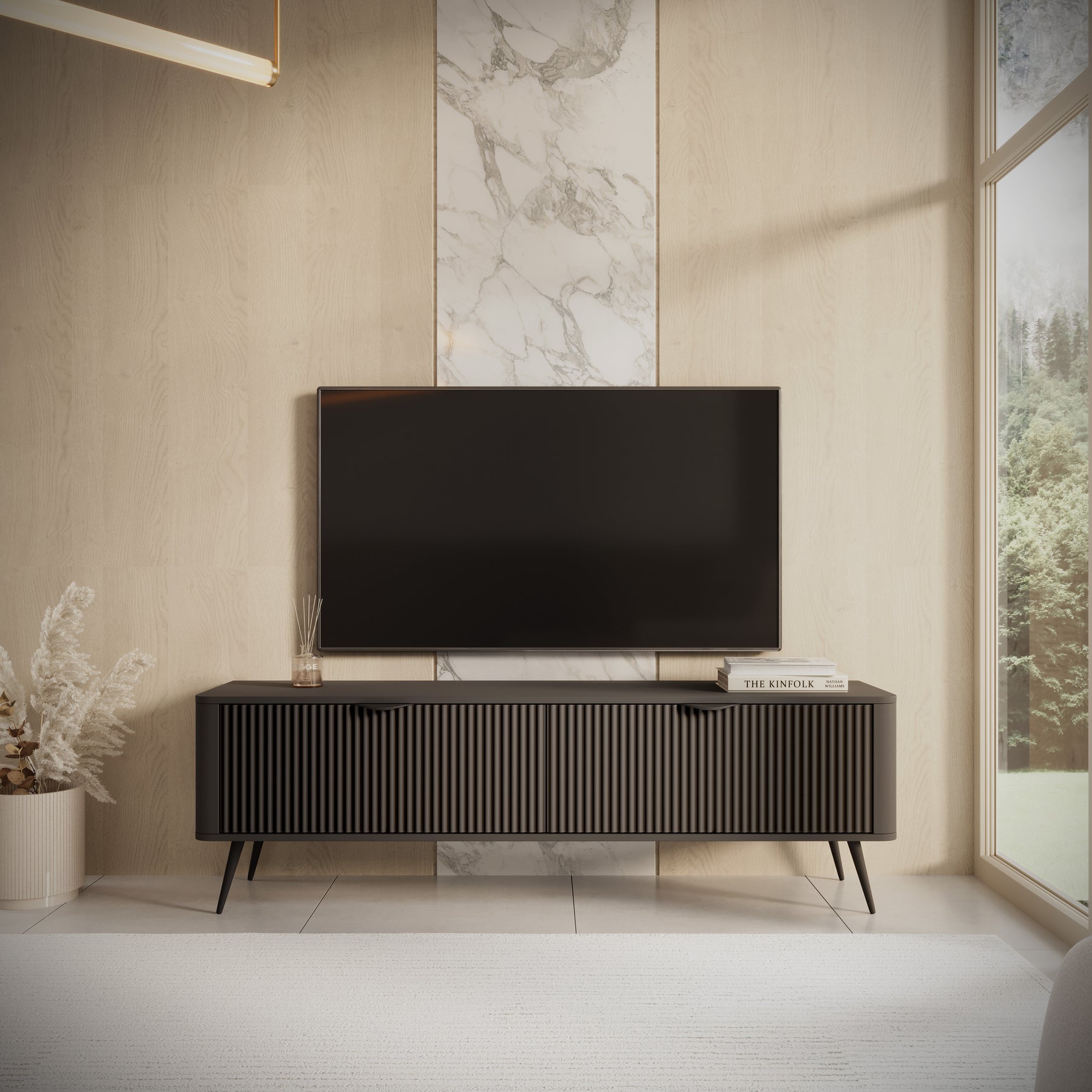 Mobile TV con 2 ante Essenza 163x51 cm