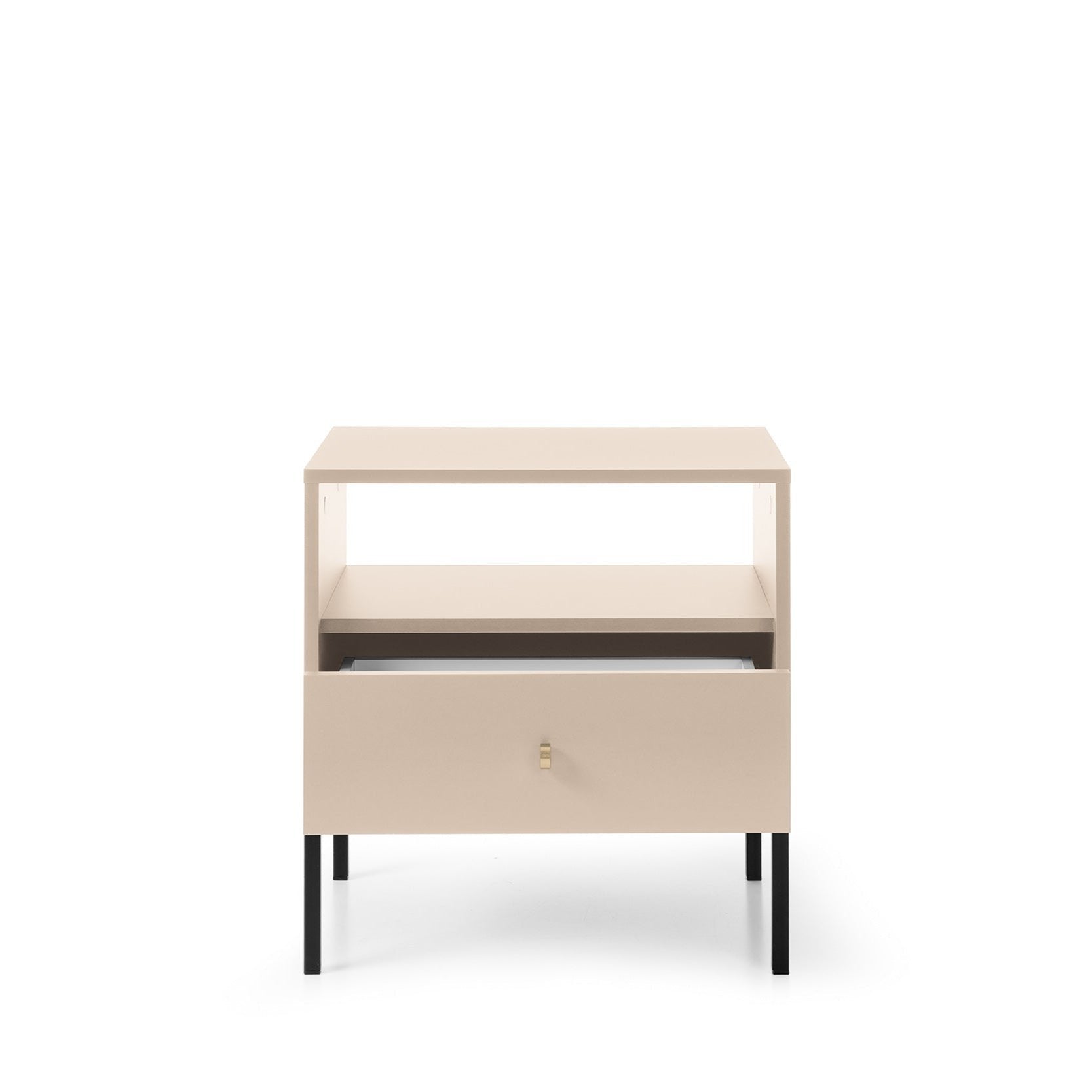 Comodino 1 cassetto in legno laminato - Canterno 54x56 cm