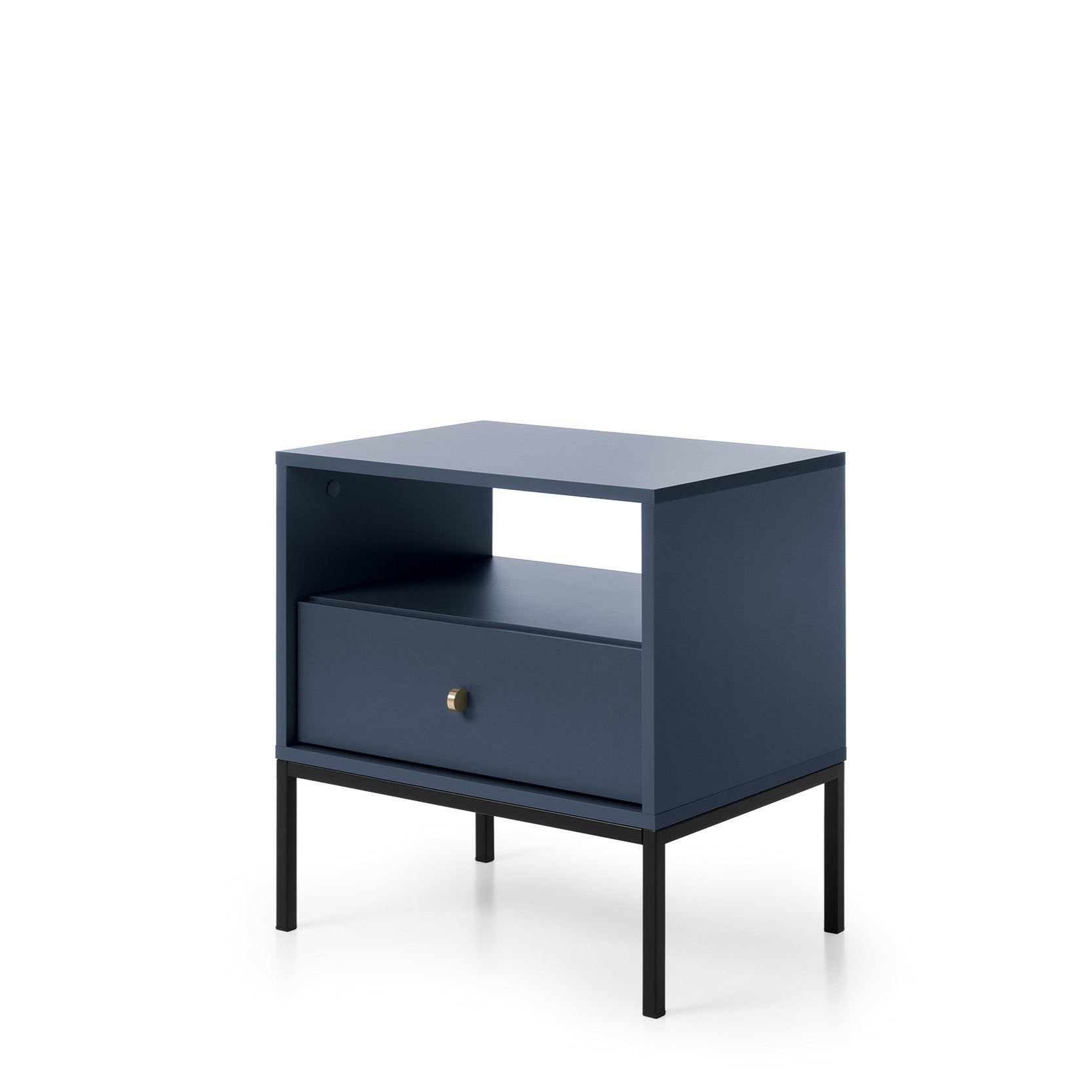 Comodino 1 cassetto in legno laminato - Canterno 54x56 cm