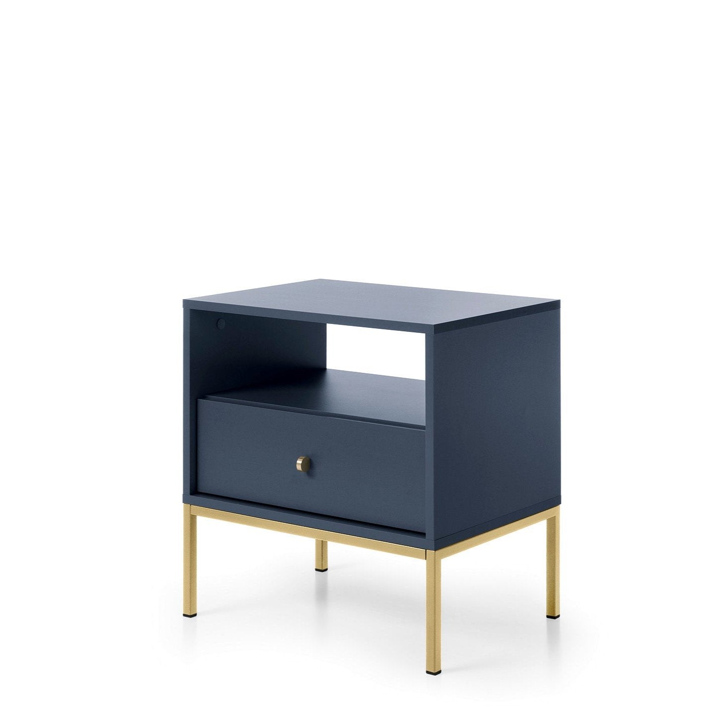 Comodino 1 cassetto in legno laminato - Canterno 54x56 cm