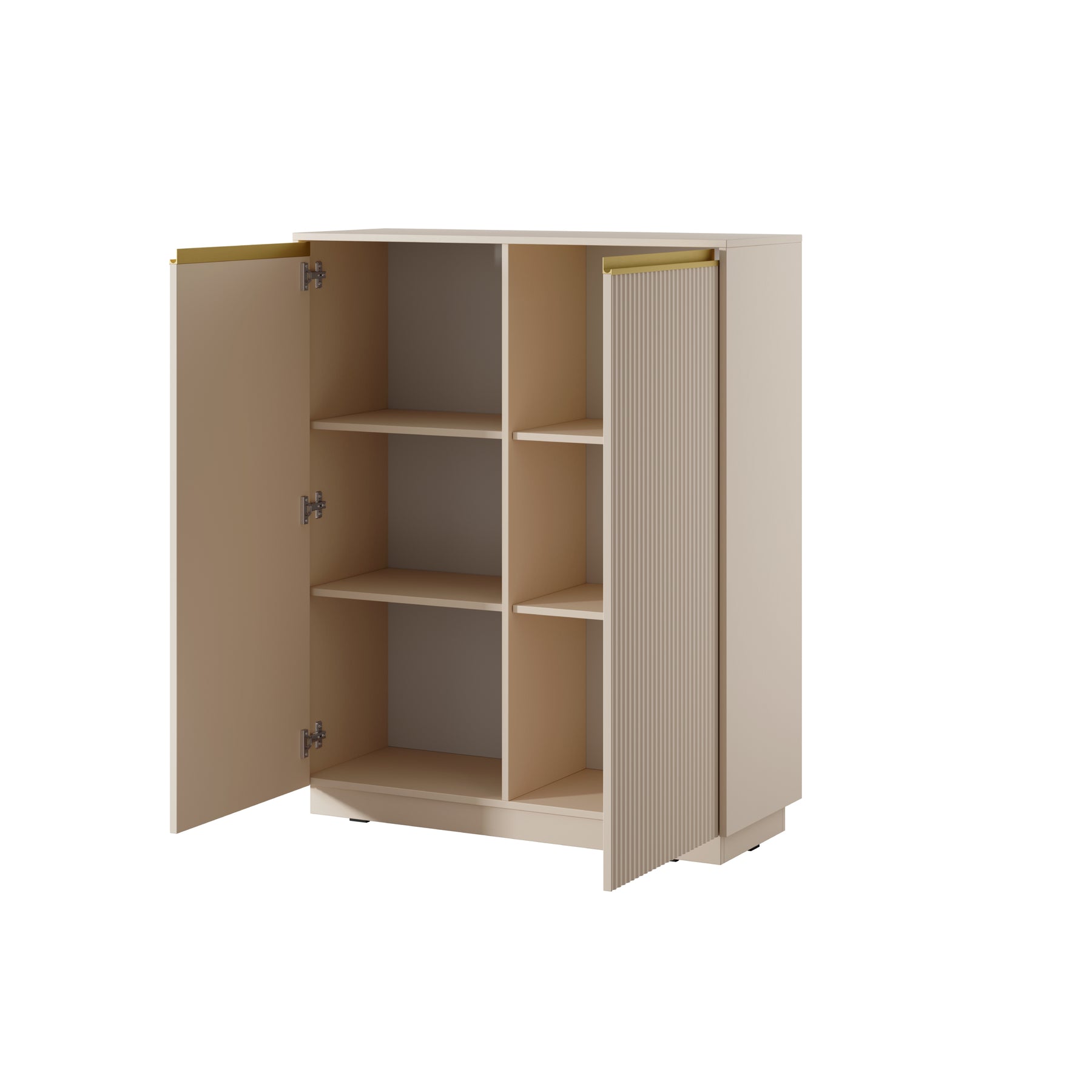 Credenza 2 ante in legno laminato Gold 104x127 cm