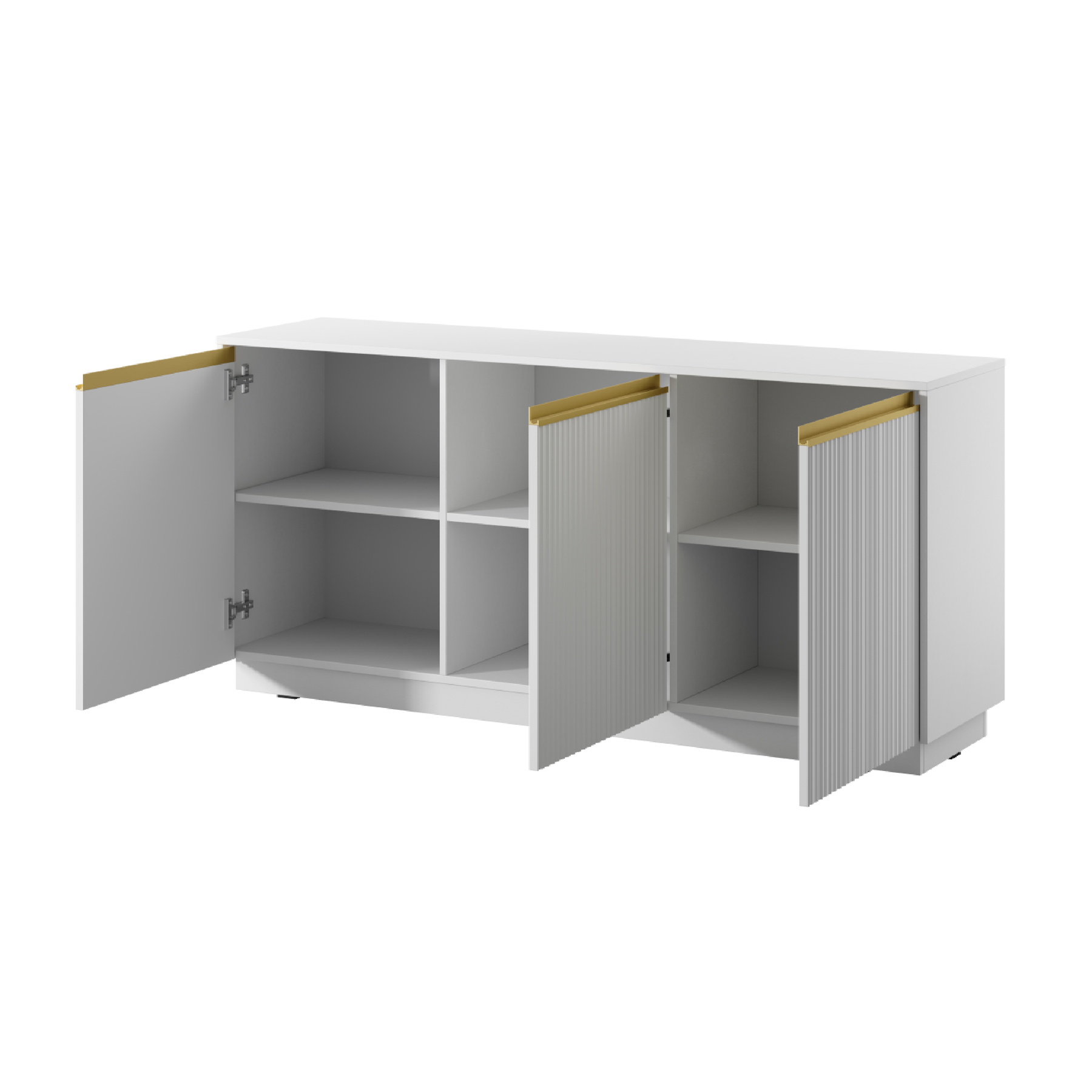 Madia 3 ante in legno laminato Gold 154x72 cm