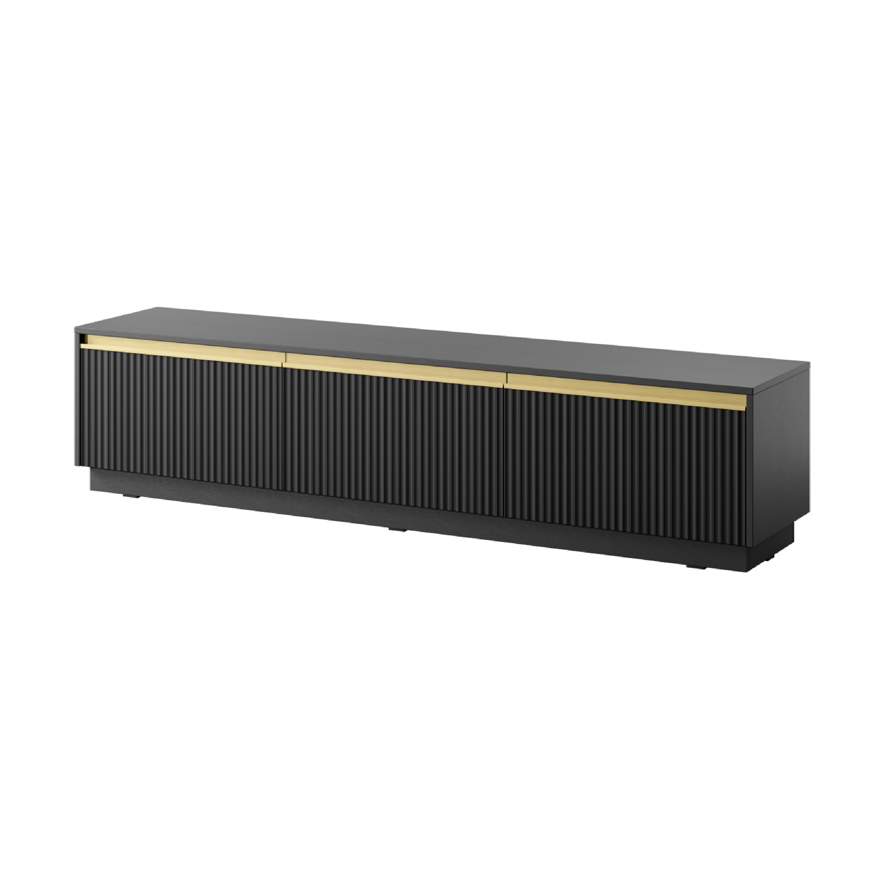 Mobile porta TV 3 ante in legno laminato Gold 180x42 cm