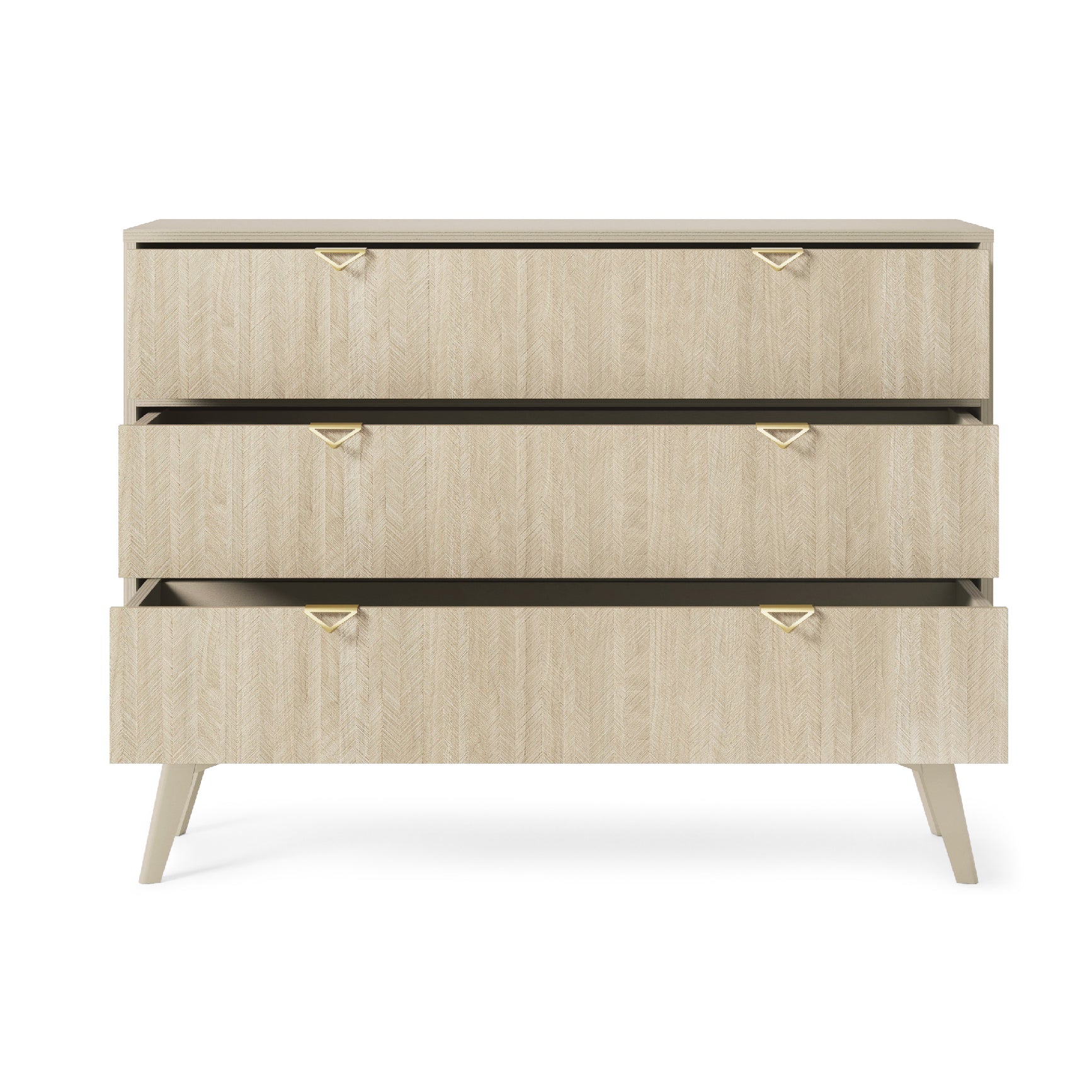 Cassettiera 3 cassettoni in legno laminato Vanity 106x80 cm