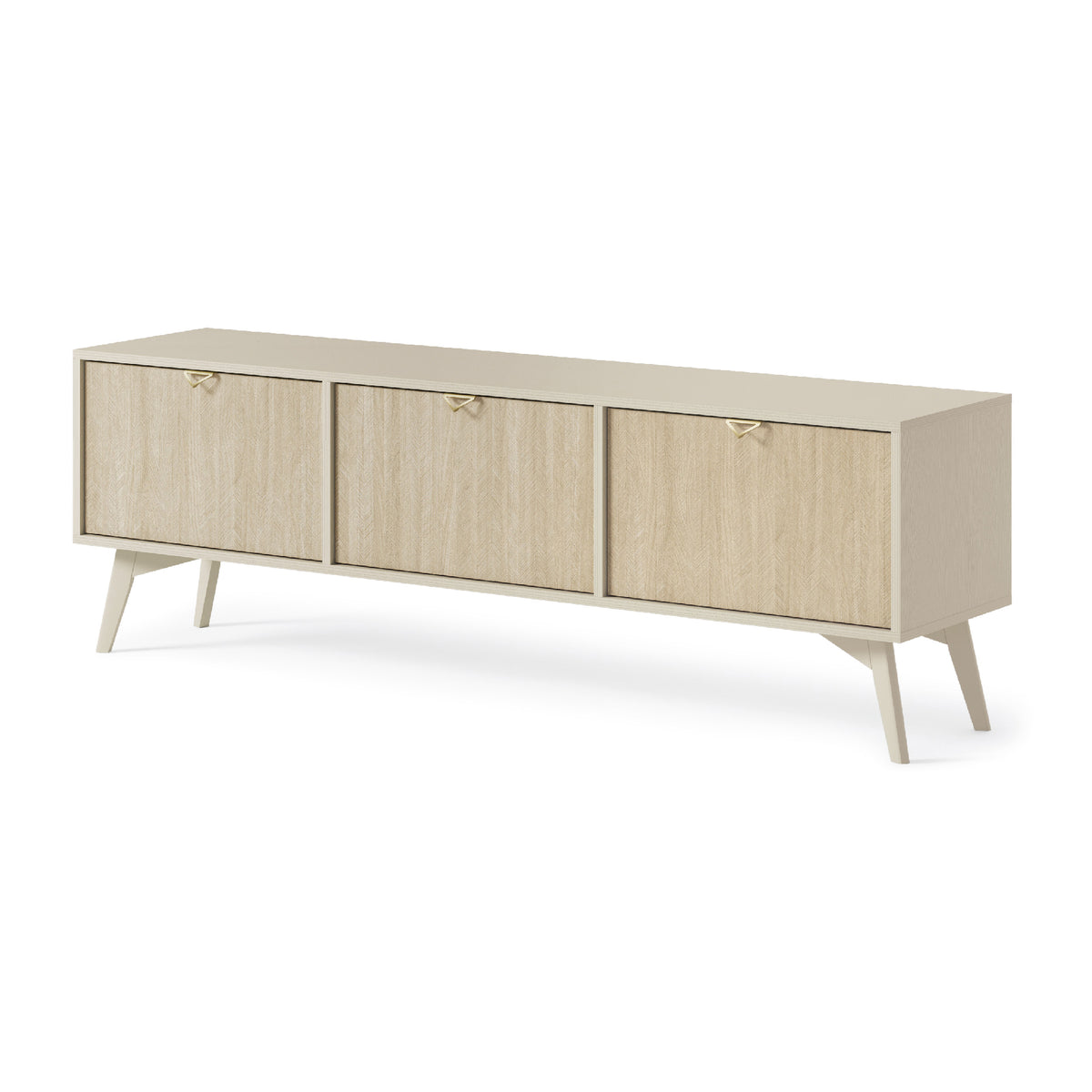 Mobile TV 3 ante in legno laminato Vanity 158x52 cm