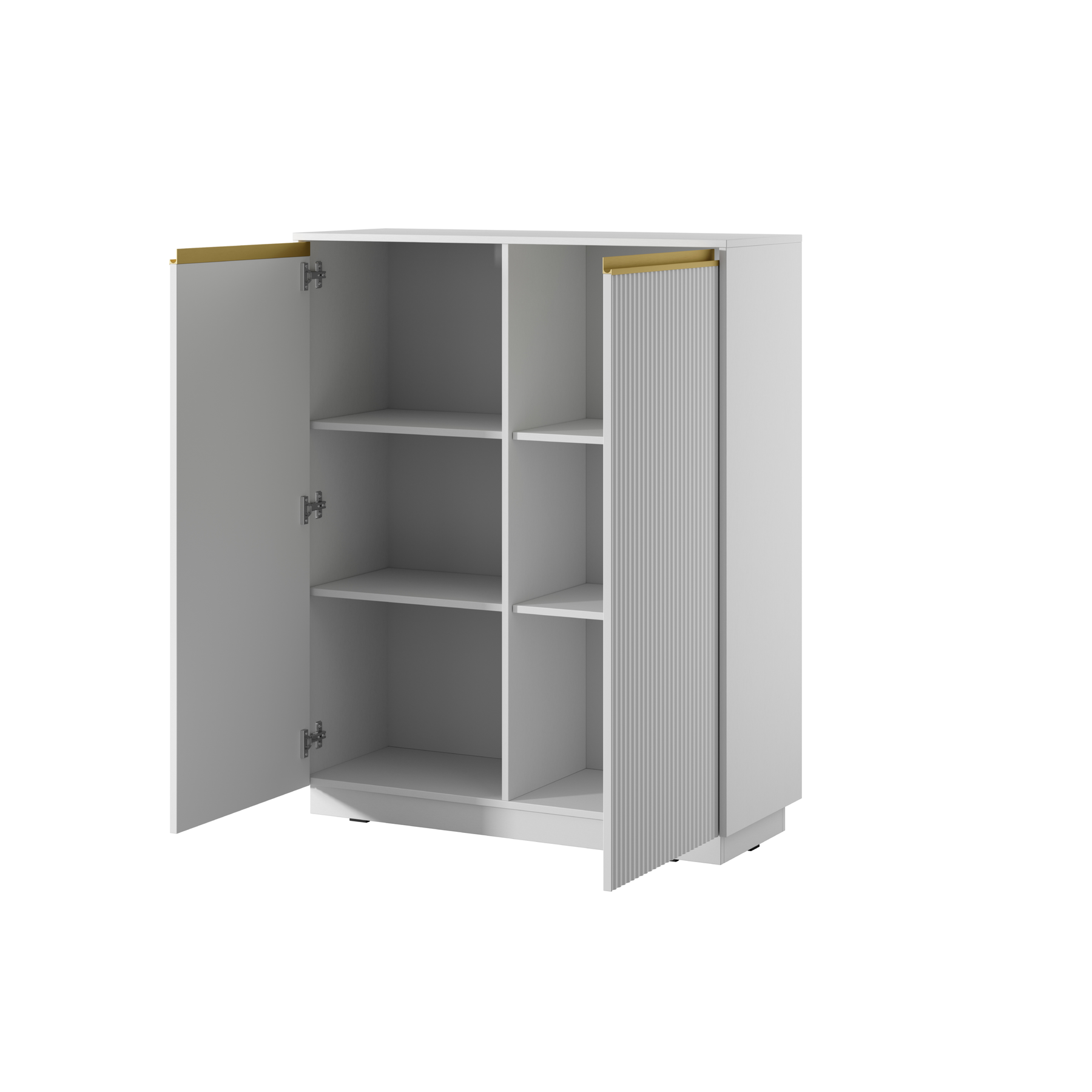 Credenza 2 ante in legno laminato Gold 104x127 cm