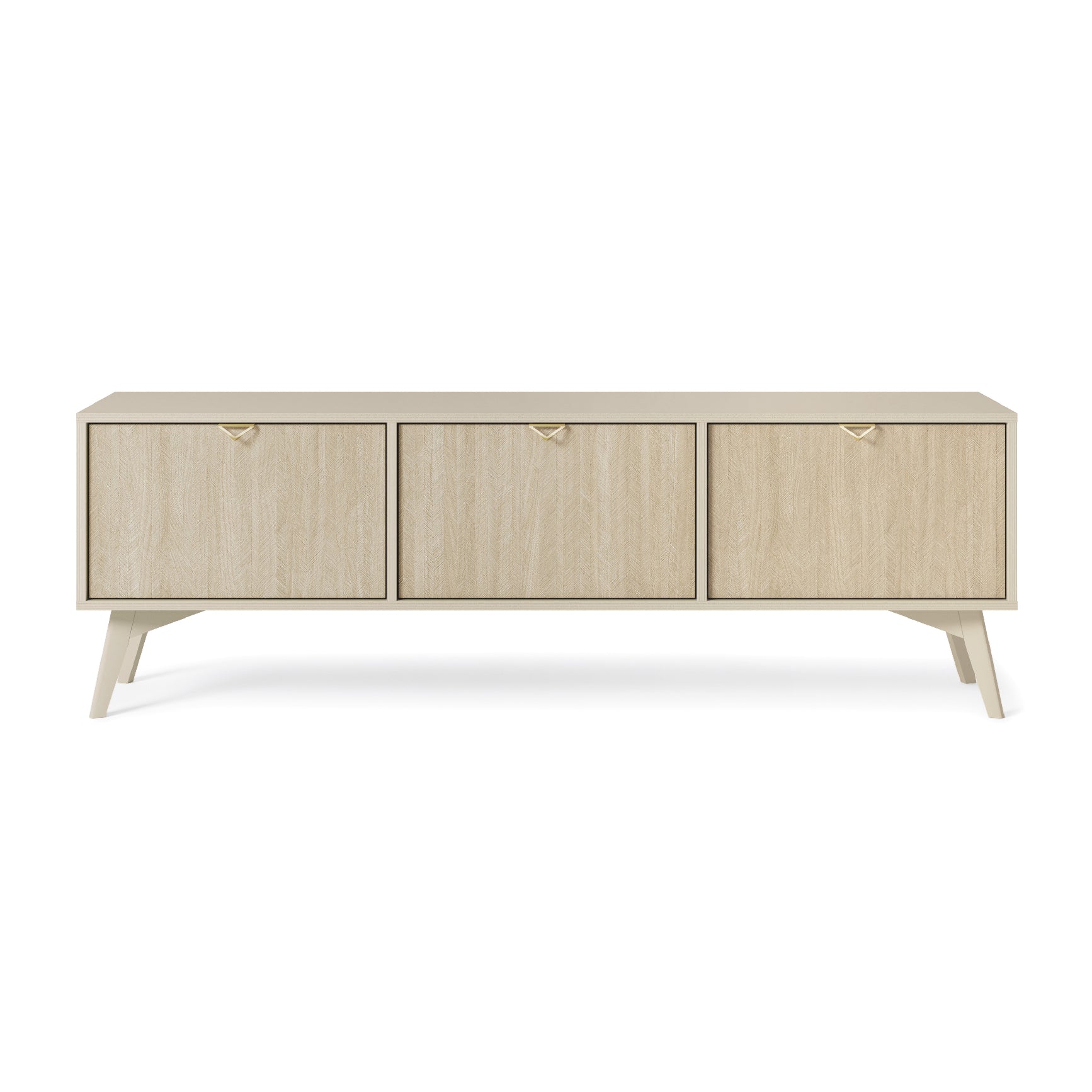 Mobile TV 3 ante in legno laminato Vanity 158x52 cm