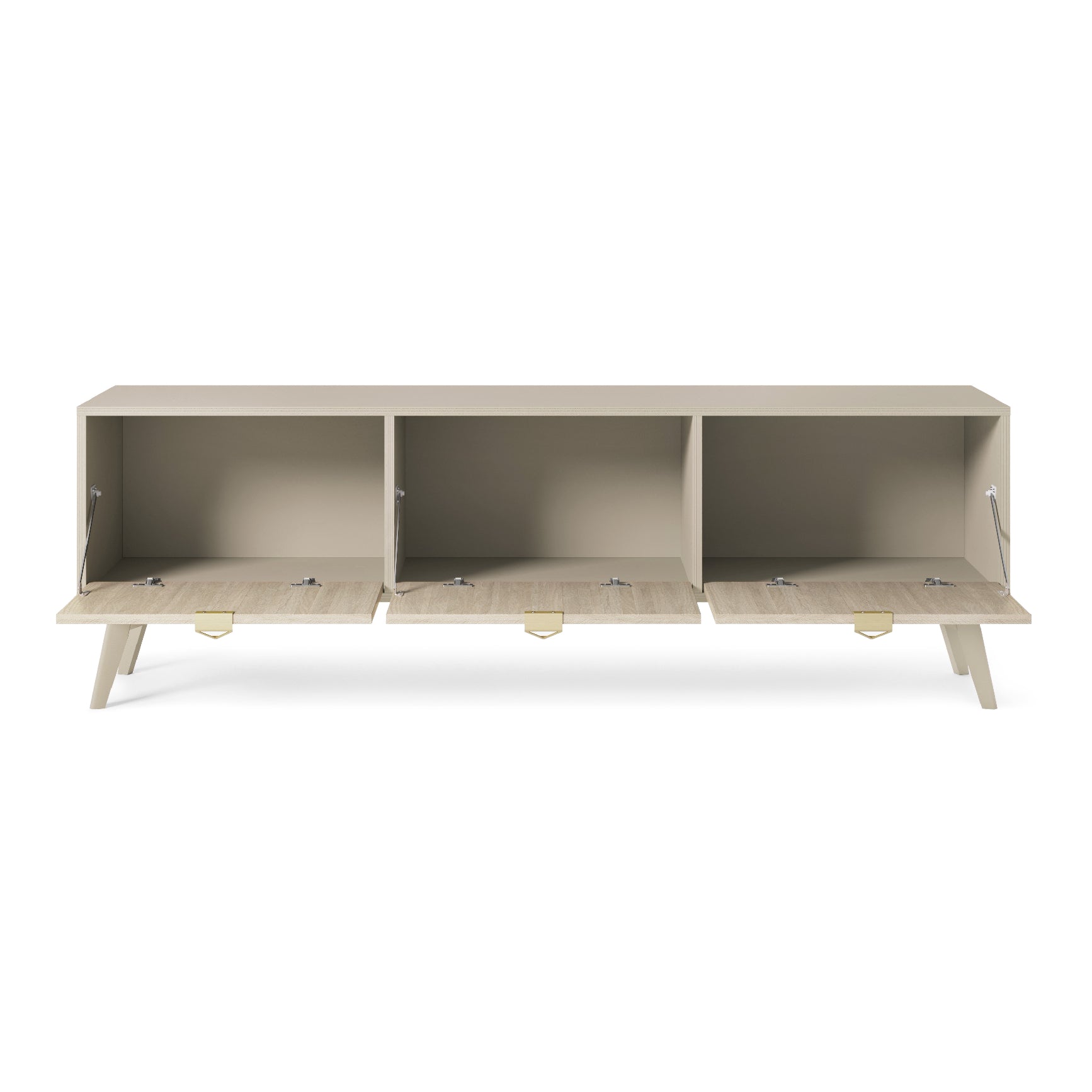 Mobile TV 3 ante in legno laminato Vanity 158x52 cm