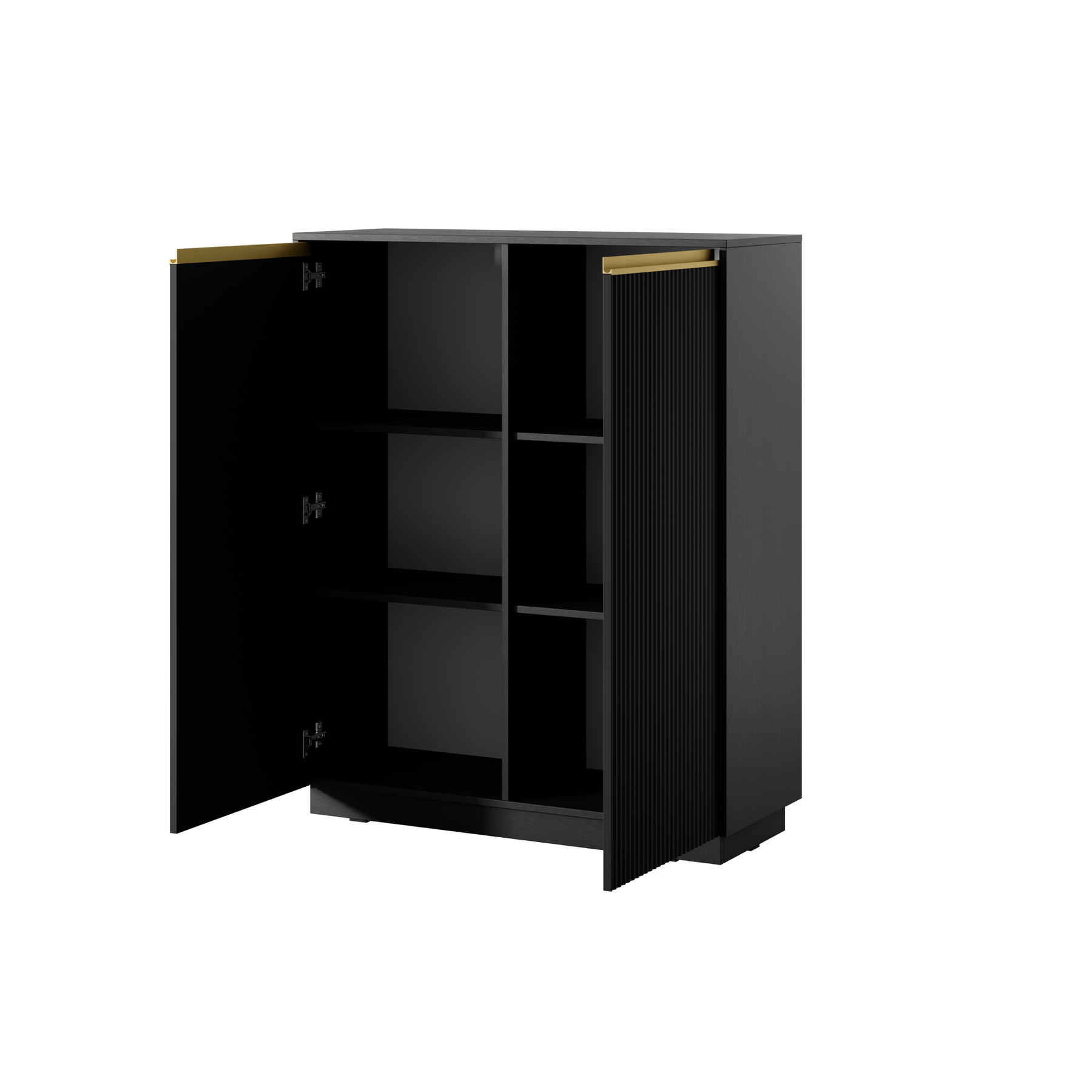 Credenza 2 ante in legno laminato Gold 104x127 cm