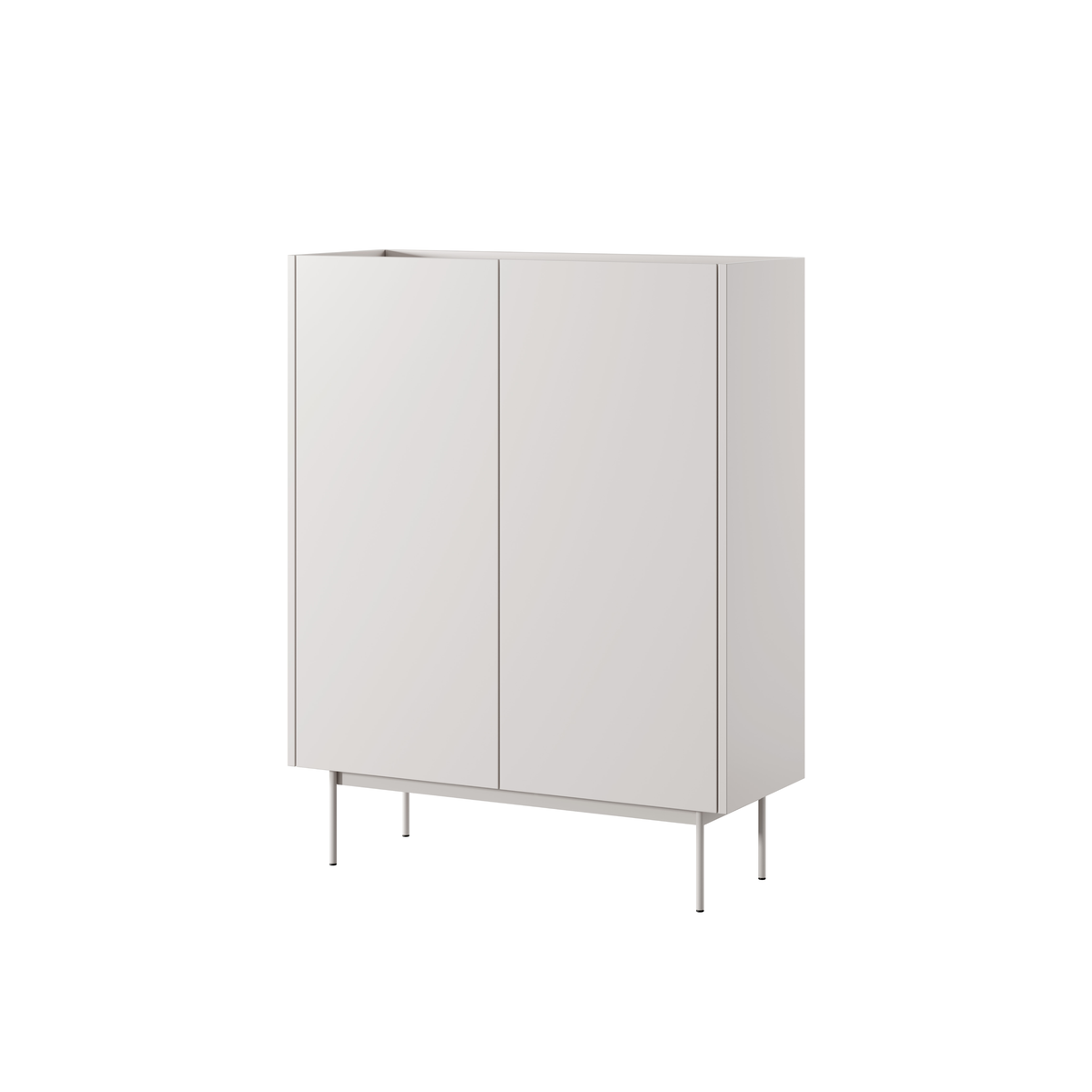 Credenza alta 2 ante in legno laminato Lago 97x122 cm