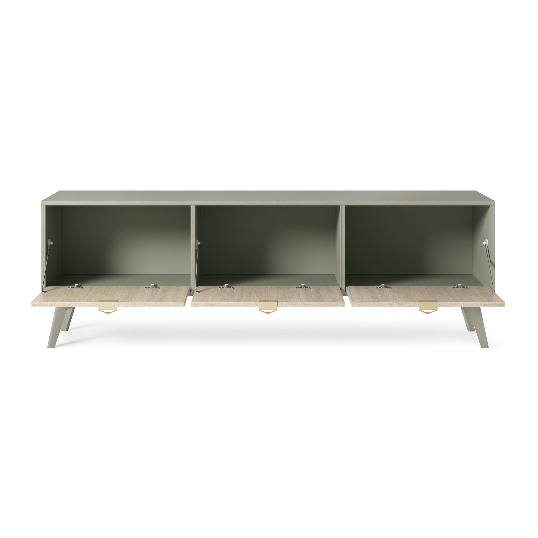 Mobile TV 3 ante in legno laminato Vanity 158x52 cm