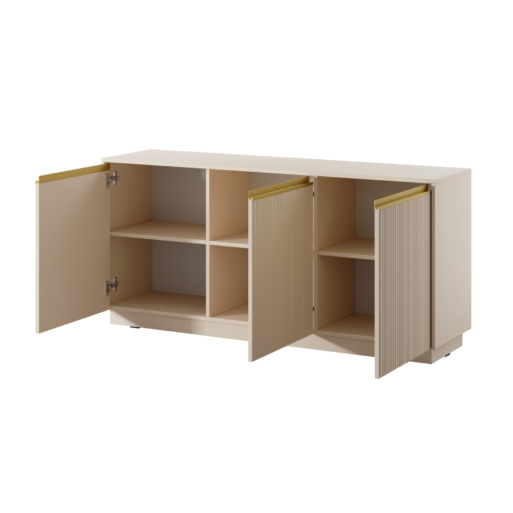 Madia 3 ante in legno laminato Gold 154x72 cm